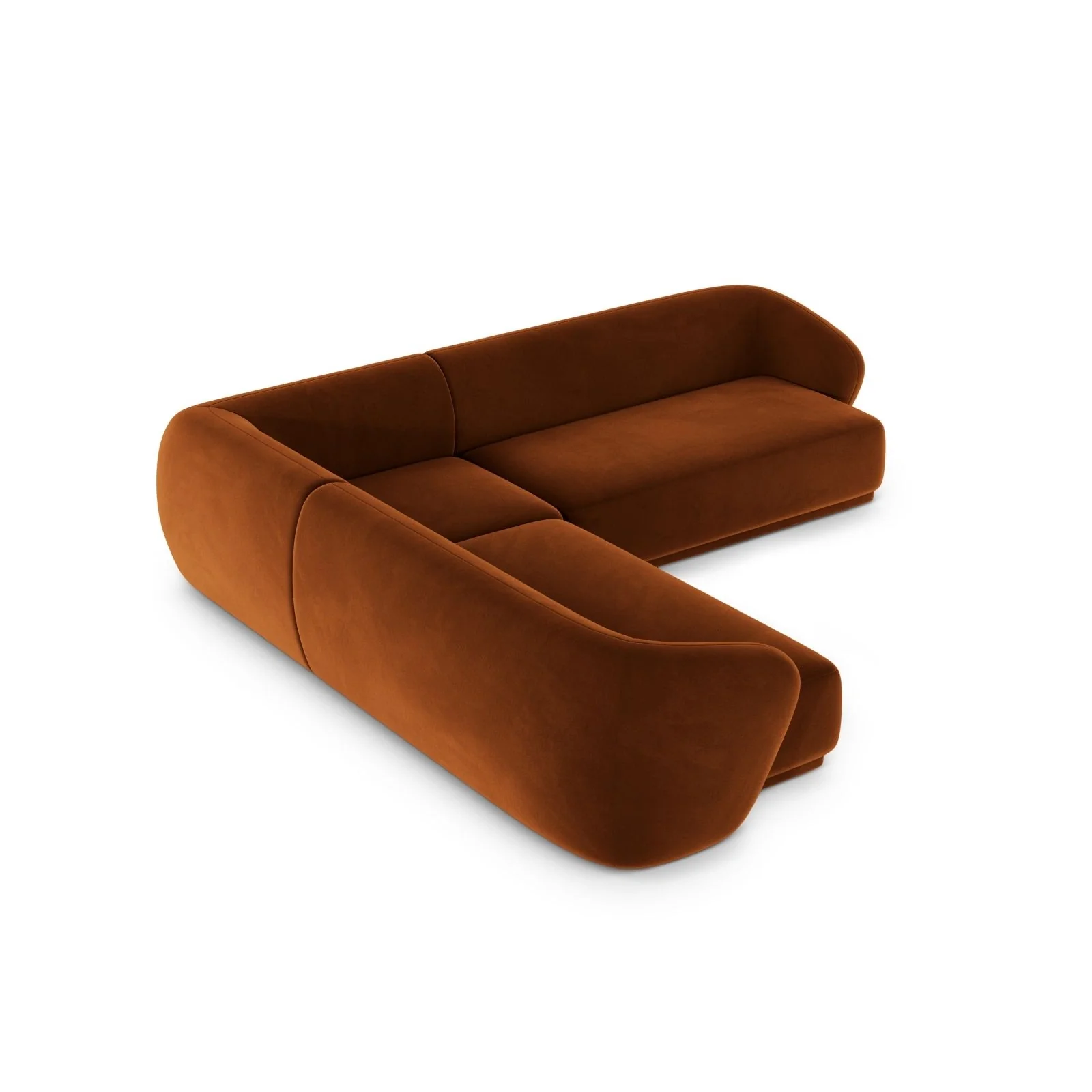 Gomera 5-Sitzer Ecksofa, symmetrisch, aus Samt, 256x256x74 cm - Image 29