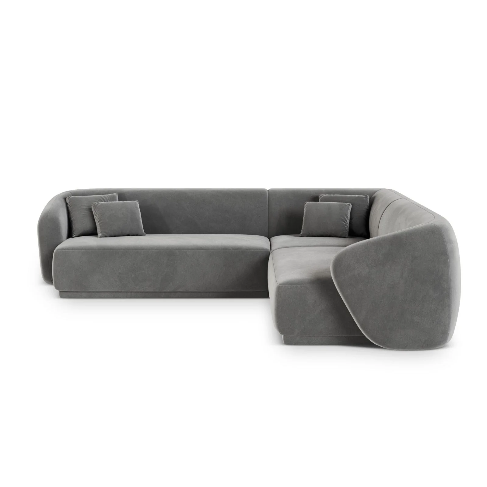 Gomera 5-Sitzer Ecksofa, symmetrisch, aus Samt, 256x256x74 cm - Image 33