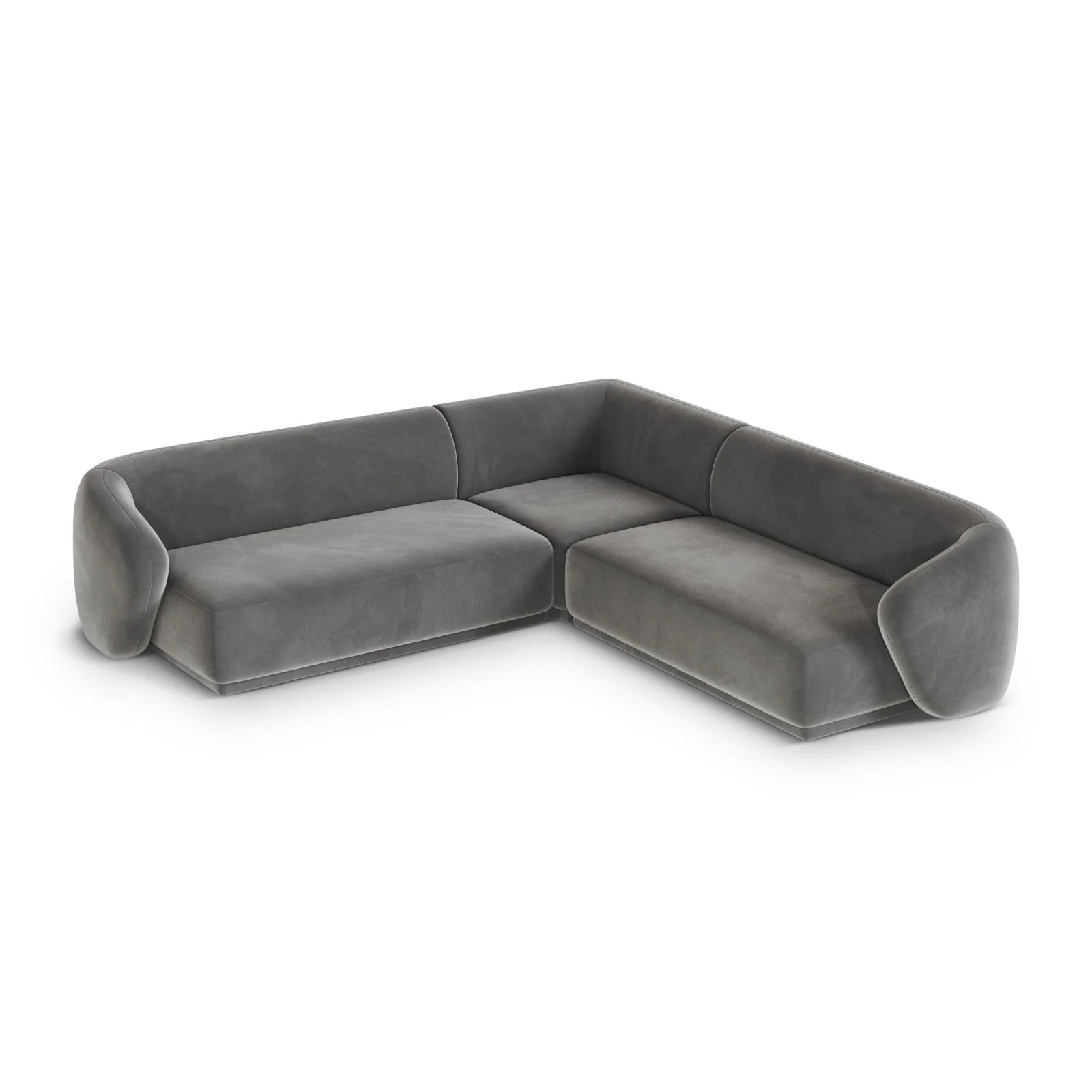 Gomera 5-Sitzer Ecksofa, symmetrisch, aus Samt, 256x256x74 cm - Image 34