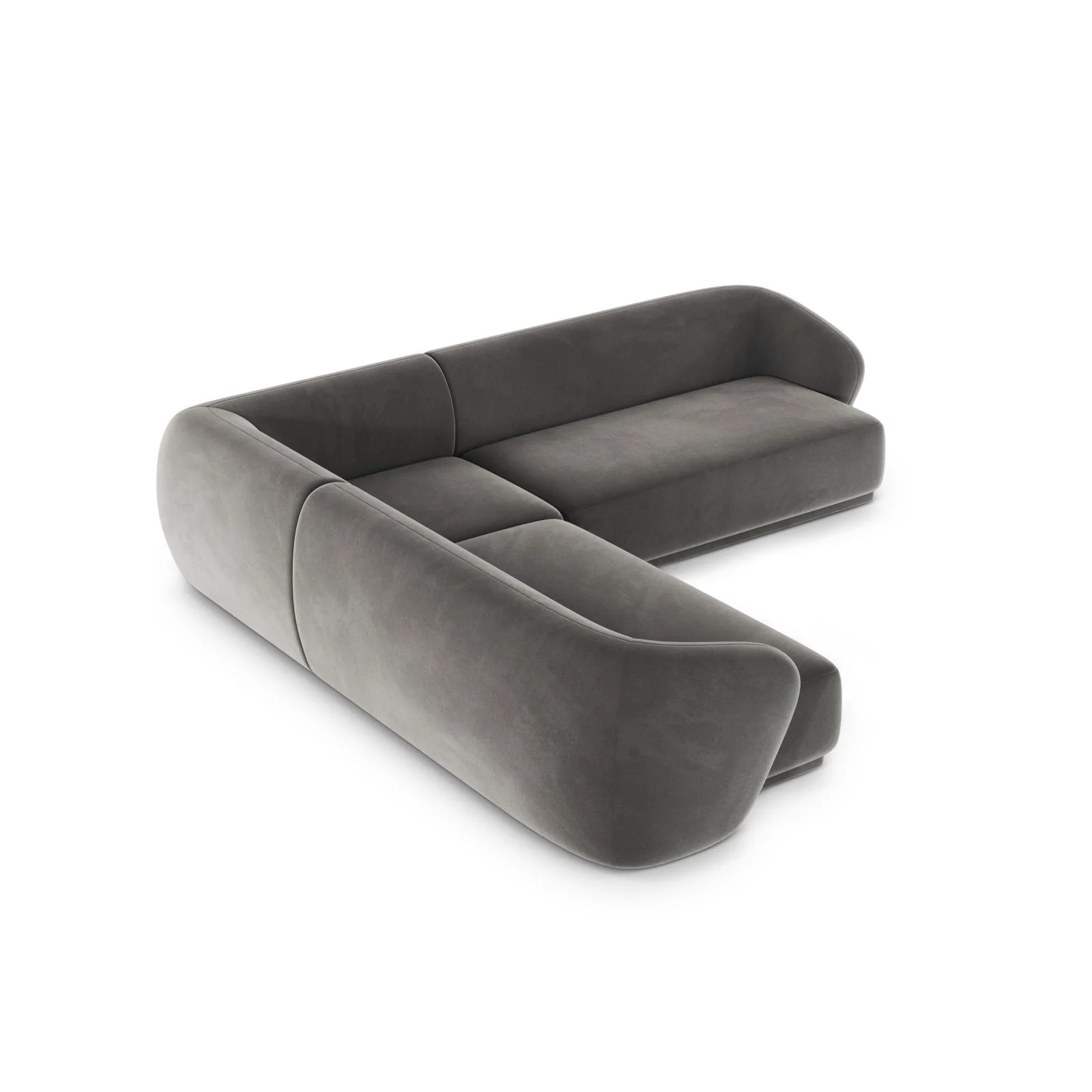 Gomera 5-Sitzer Ecksofa, symmetrisch, aus Samt, 256x256x74 cm - Image 35