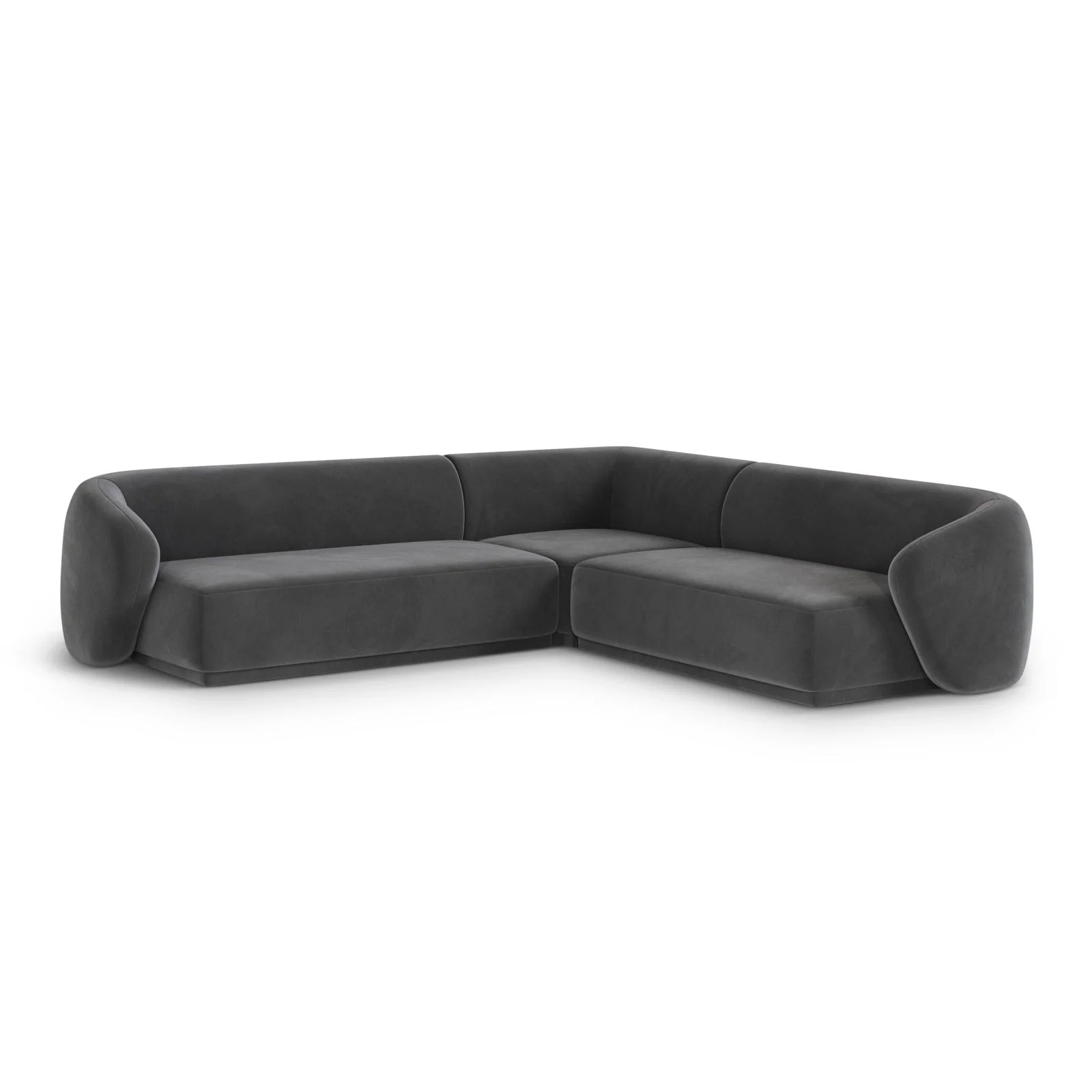 Gomera 5-Sitzer Ecksofa, symmetrisch, aus Samt, 256x256x74 cm - Image 37