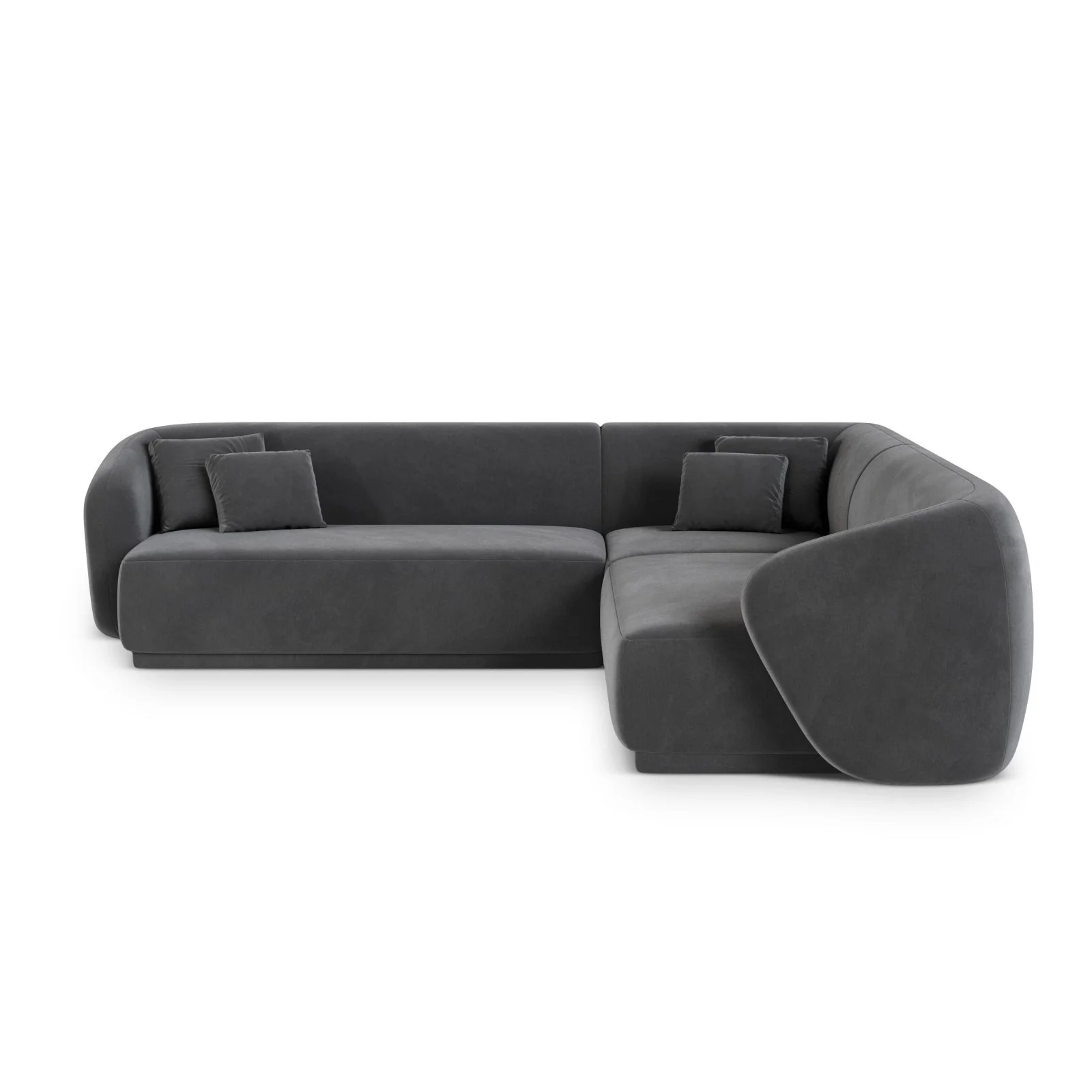 Gomera 5-Sitzer Ecksofa, symmetrisch, aus Samt, 256x256x74 cm - Image 39