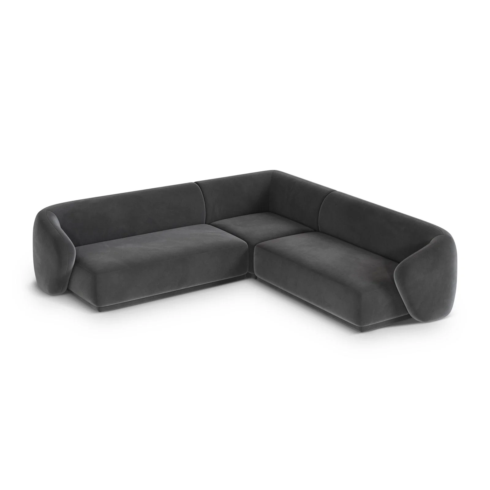 Gomera 5-Sitzer Ecksofa, symmetrisch, aus Samt, 256x256x74 cm - Image 40