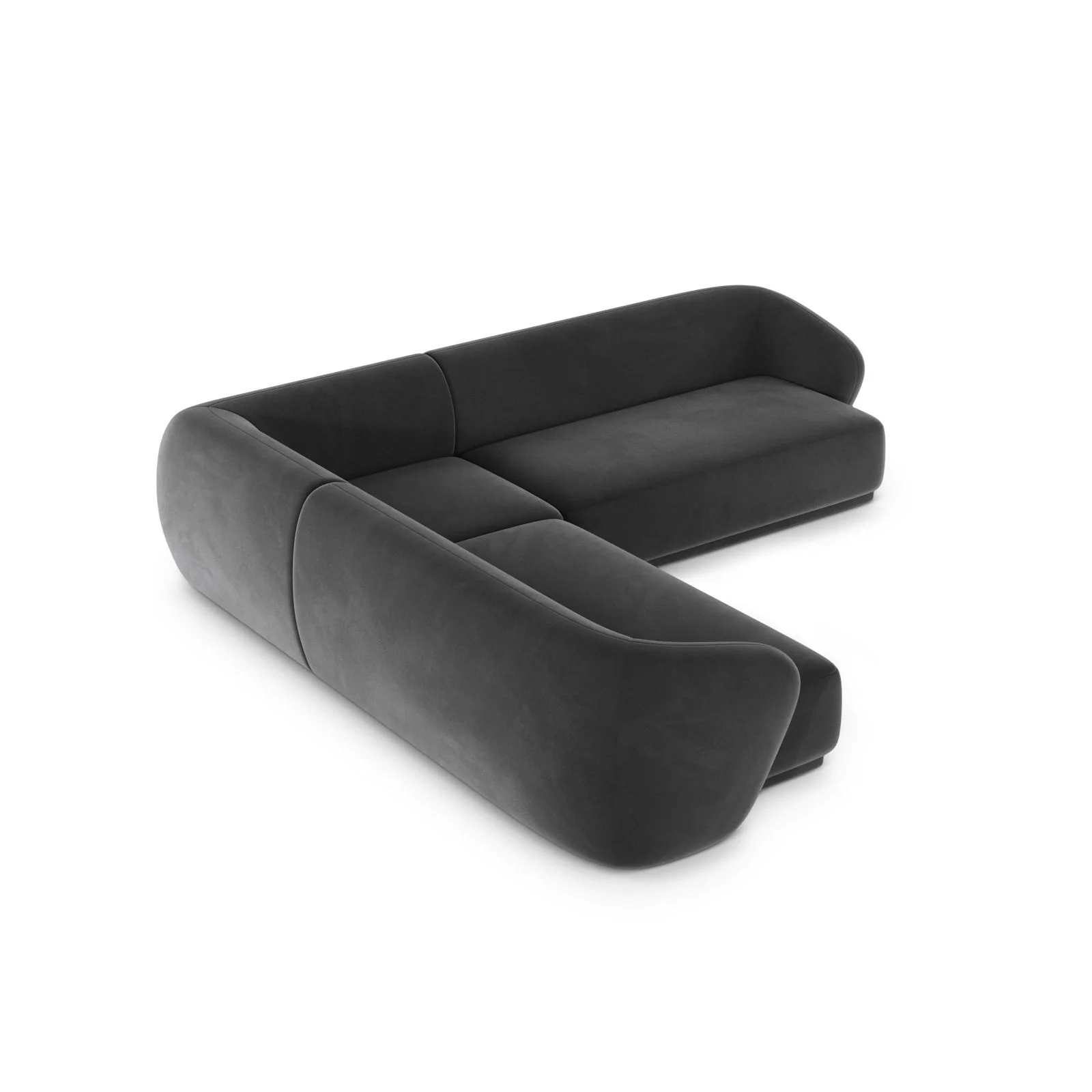 Gomera 5-Sitzer Ecksofa, symmetrisch, aus Samt, 256x256x74 cm - Image 41