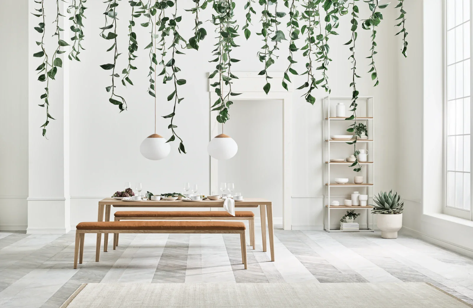 Graceful Bank aus massiver Eiche 200 cm - 40 mm - Image 2