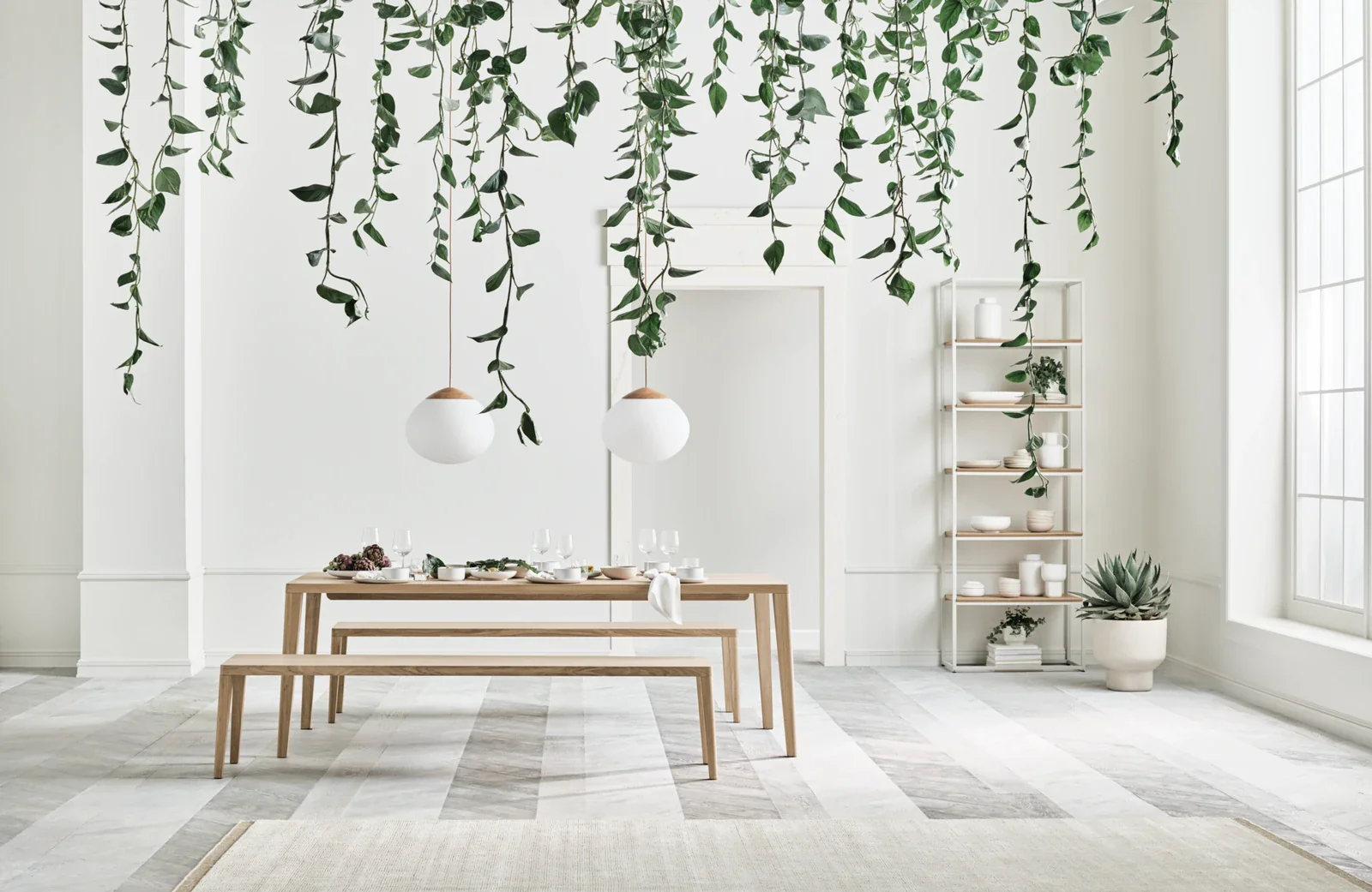 Graceful Bank aus massiver Eiche 200 cm - 40 mm - Image 6