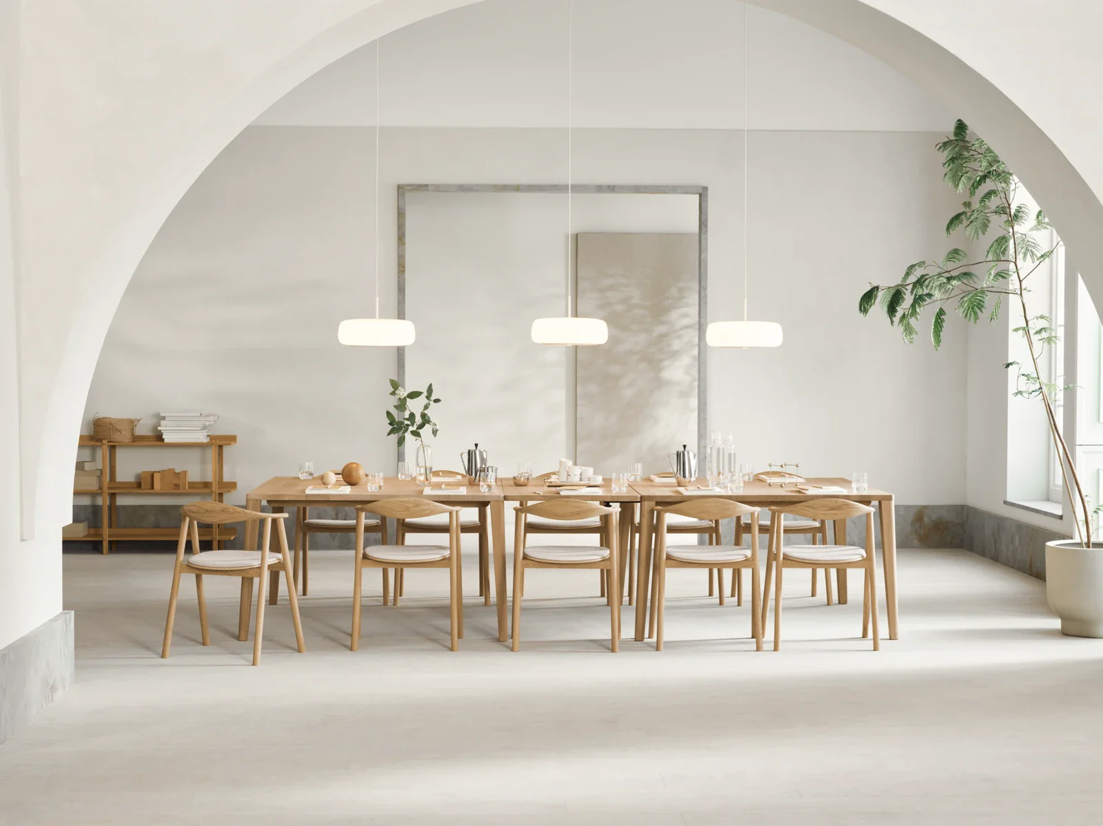 Graceful Esstisch aus massiver Eiche 130 x 130 cm - 30 mm - Image 17