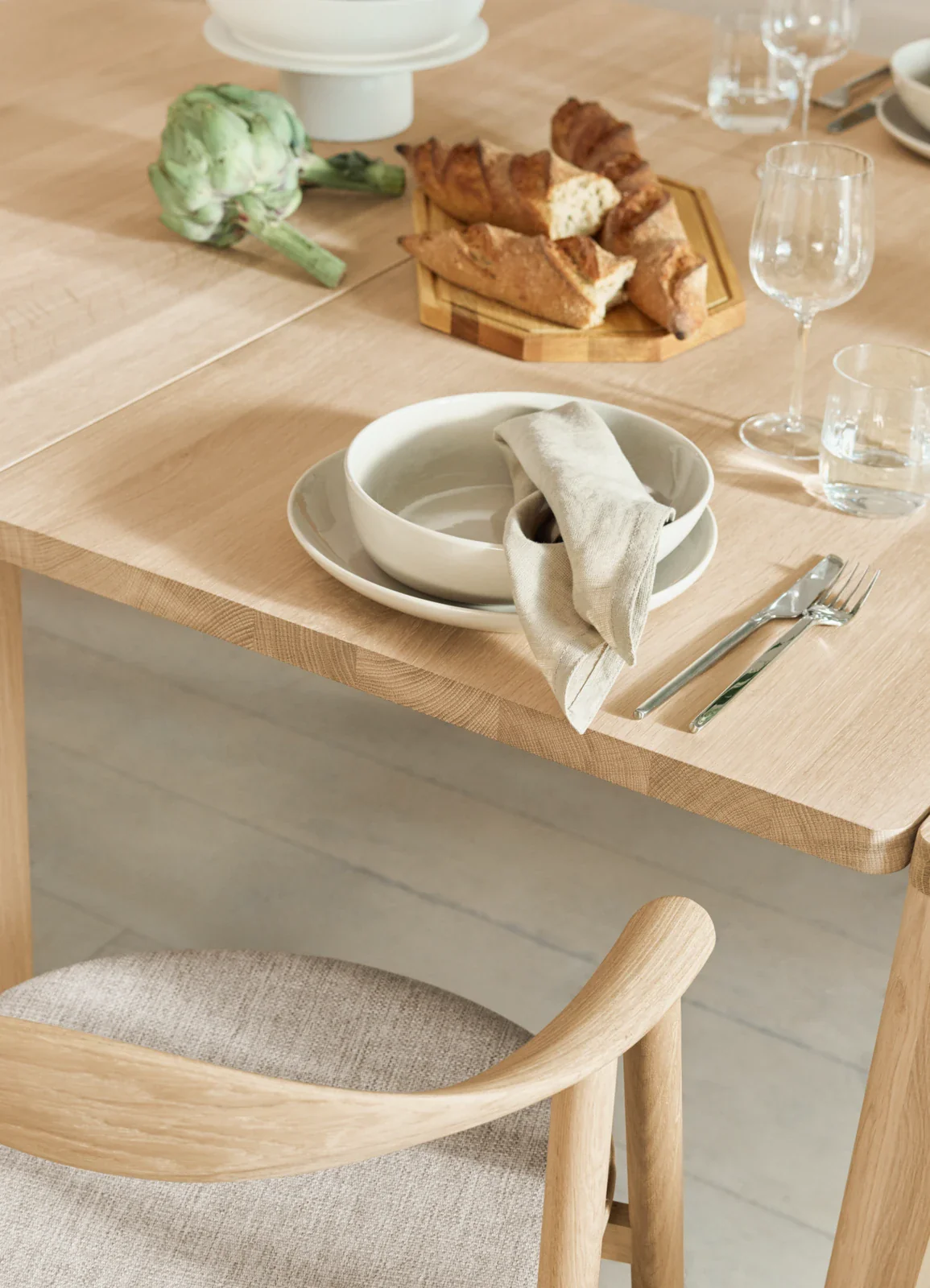 Graceful Esstisch aus massiver Eiche 130 x 130 cm - 30 mm - Image 20