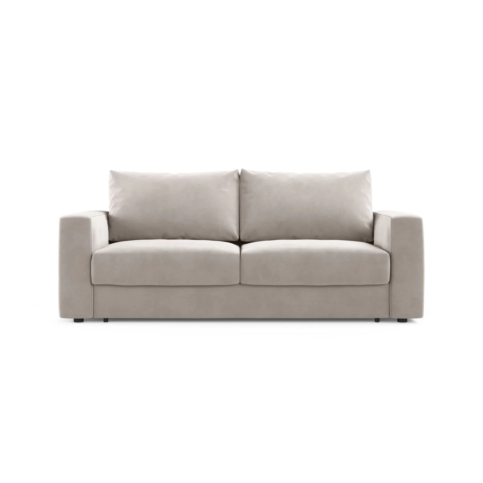 Grena 3-Sitzer Sofa mit Schlaffunktion, ausklappbar, aus Samt oder Strukturstoff, 205x100 cm
