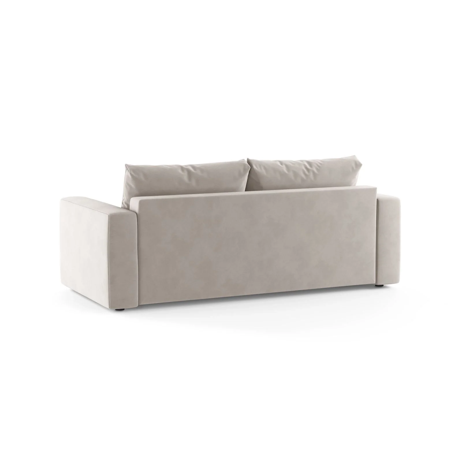 Grena 3-Sitzer Sofa mit Schlaffunktion, ausklappbar, aus Samt oder Strukturstoff, 205x100 cm - Image 5