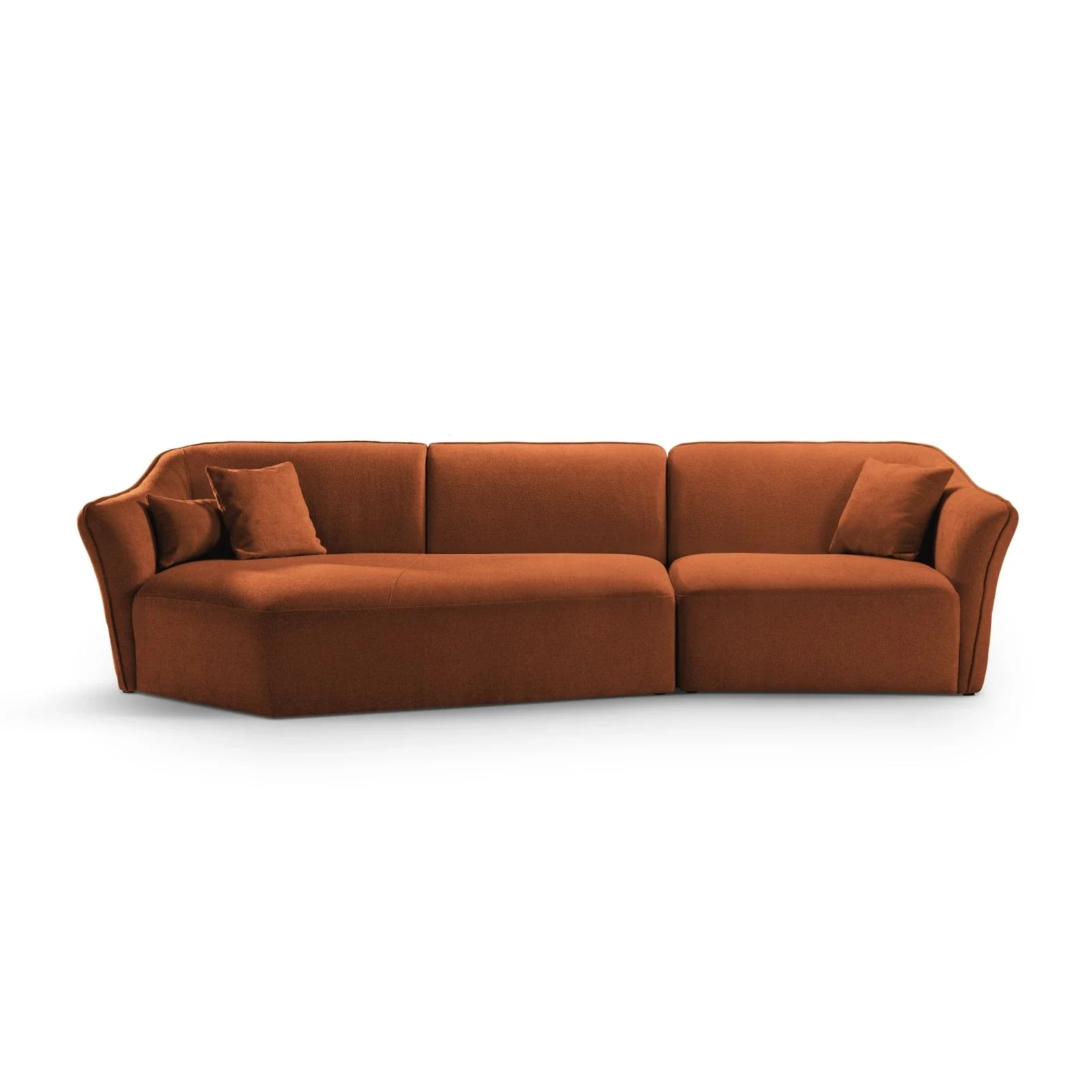 Hailey 5-Sitzer Ecksofa, Linke Seite, aus Boucle, 292x138 cm - Image 41