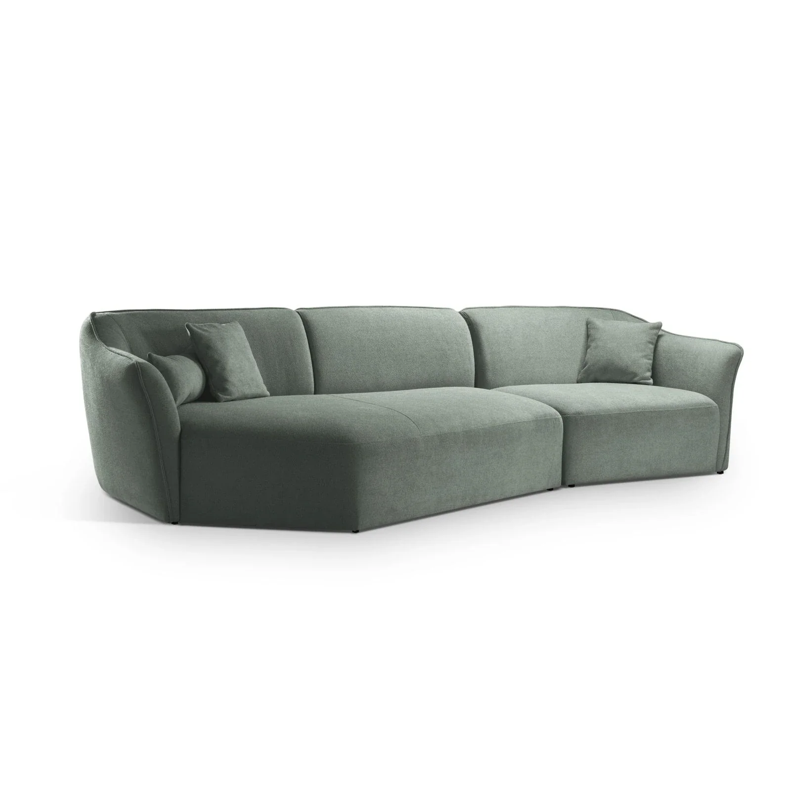 Hailey 5-Sitzer Ecksofa, Linke Seite, aus Boucle, 292x138 cm - Image 51