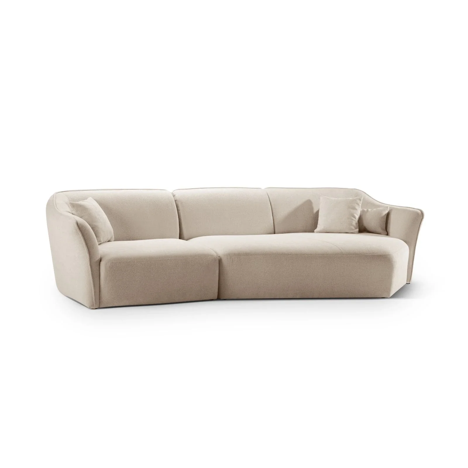 Hailey 5-Sitzer Ecksofa, Rechte Seite, aus Boucle, 292x138 cm - Image 10