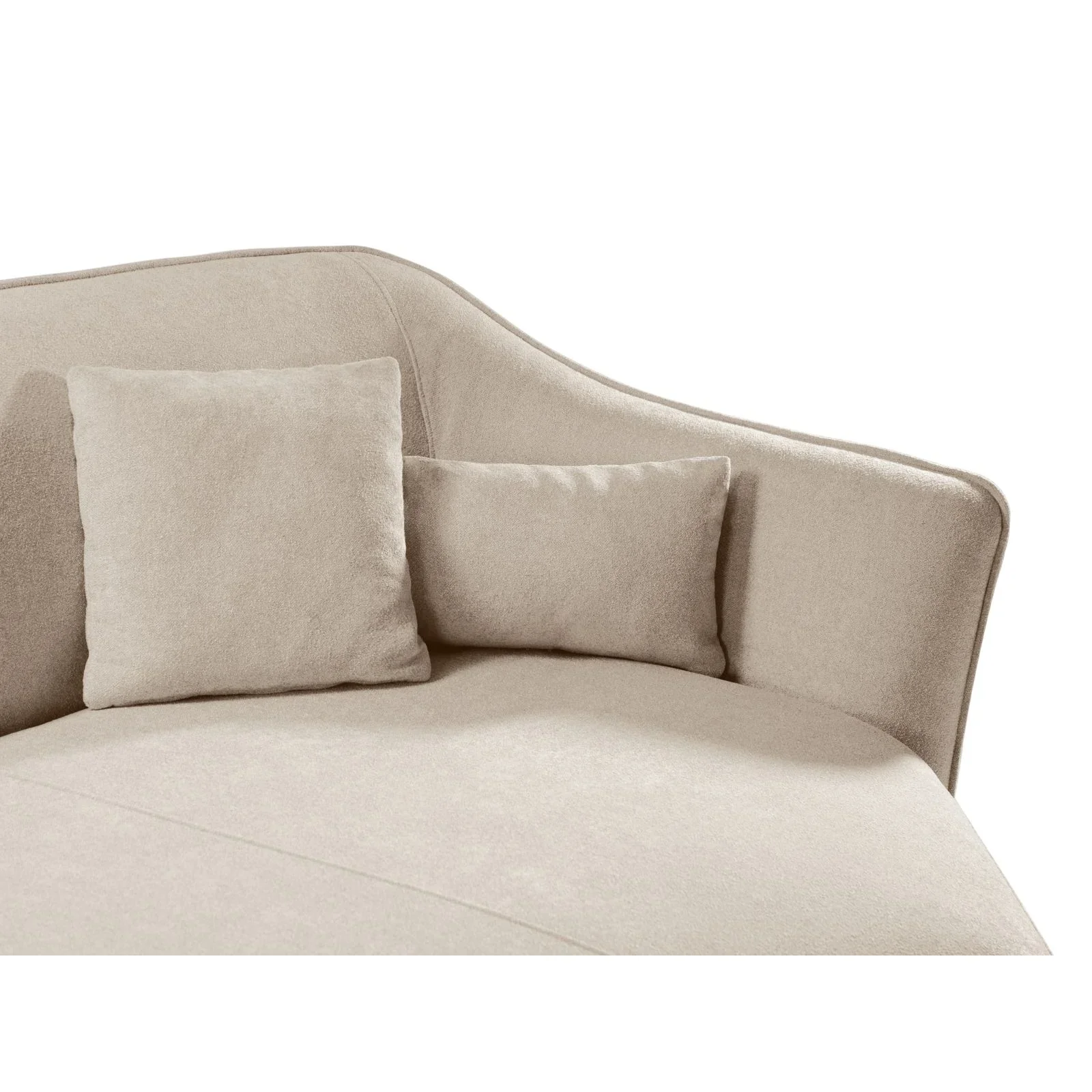 Hailey 5-Sitzer Ecksofa, Rechte Seite, aus Boucle, 292x138 cm - Image 15