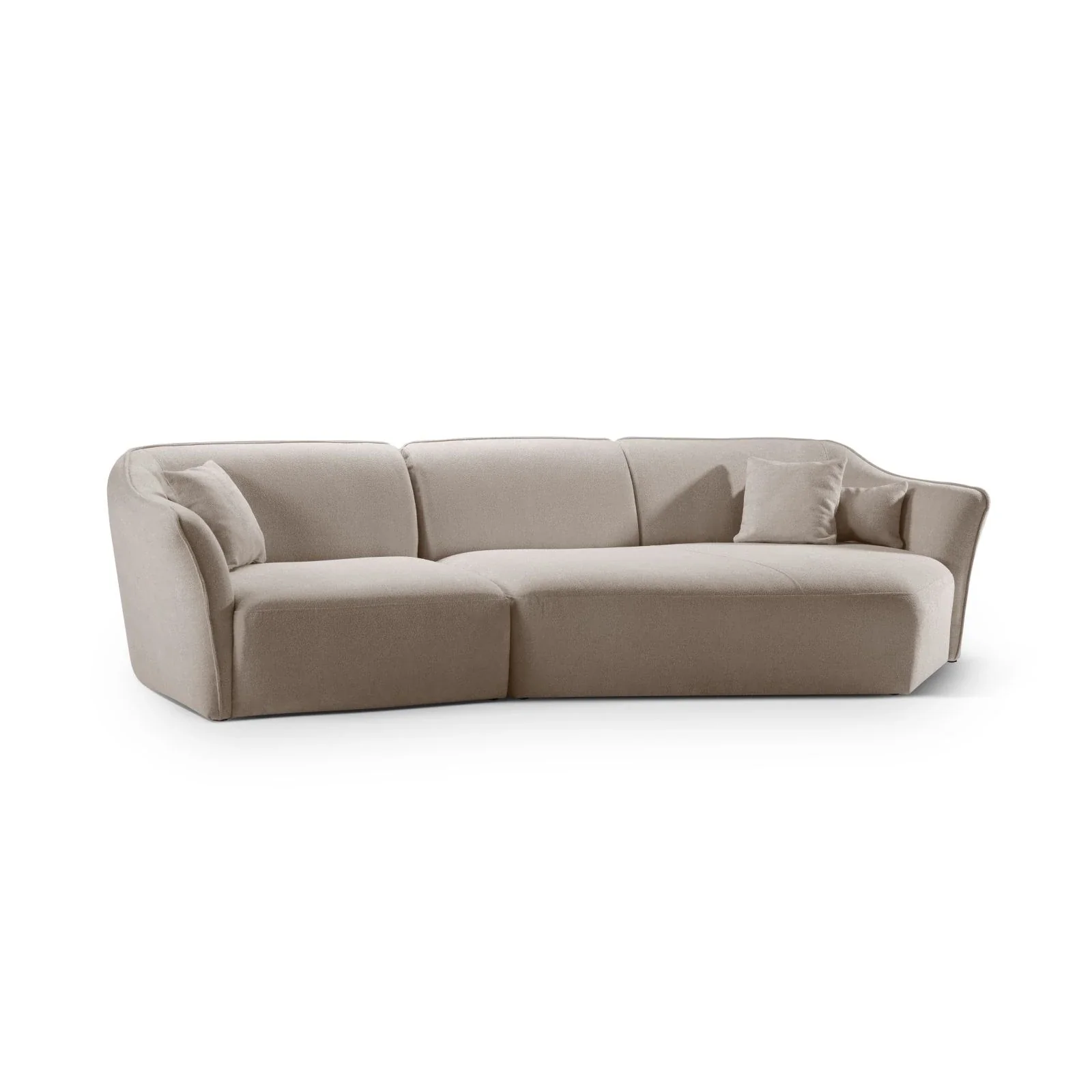 Hailey 5-Sitzer Ecksofa, Rechte Seite, aus Boucle, 292x138 cm - Image 26