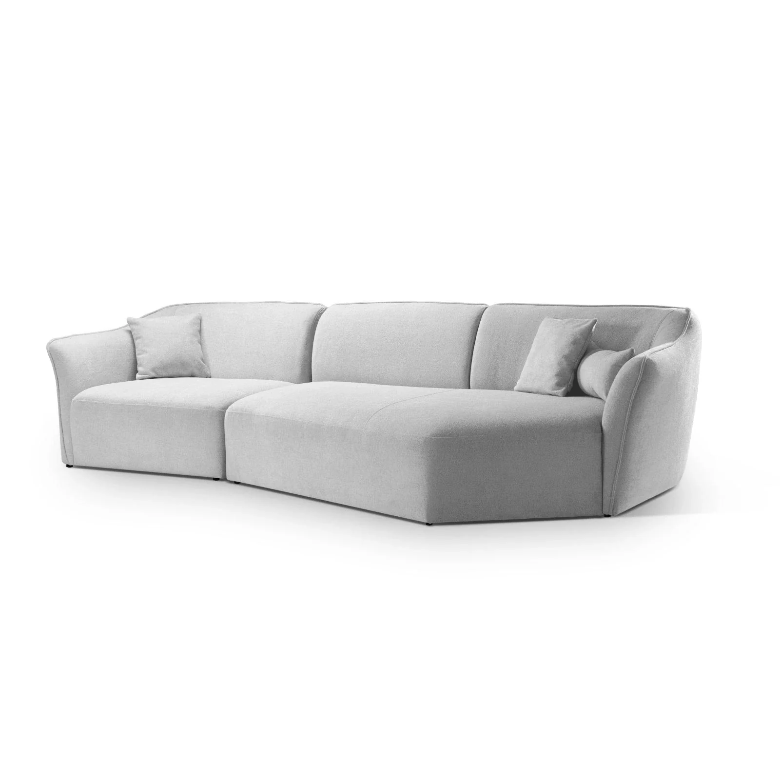 Hailey 5-Sitzer Ecksofa, Rechte Seite, aus Boucle, 292x138 cm - Image 3
