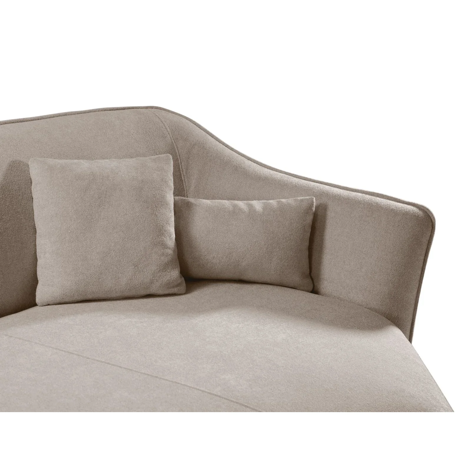 Hailey 5-Sitzer Ecksofa, Rechte Seite, aus Boucle, 292x138 cm - Image 31