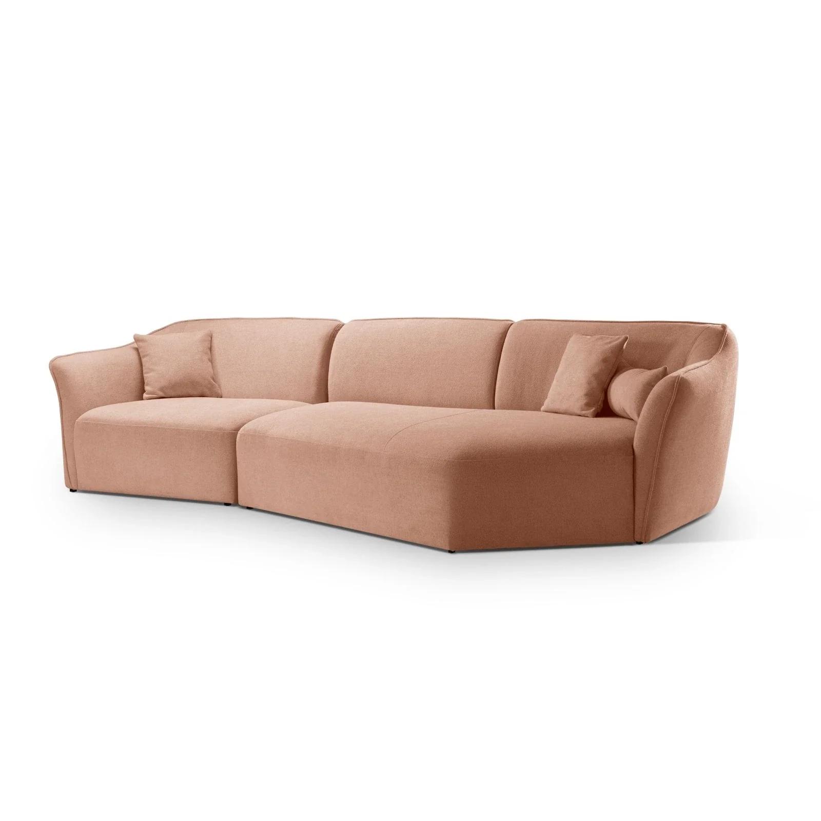 Hailey 5-Sitzer Ecksofa, Rechte Seite, aus Boucle, 292x138 cm - Image 35