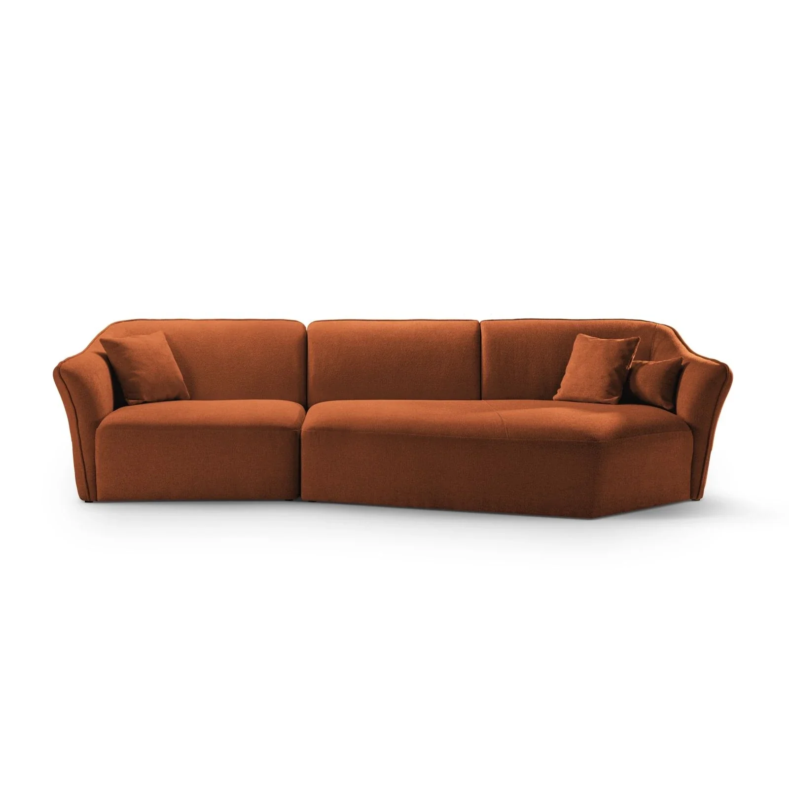 Hailey 5-Sitzer Ecksofa, Rechte Seite, aus Boucle, 292x138 cm - Image 41
