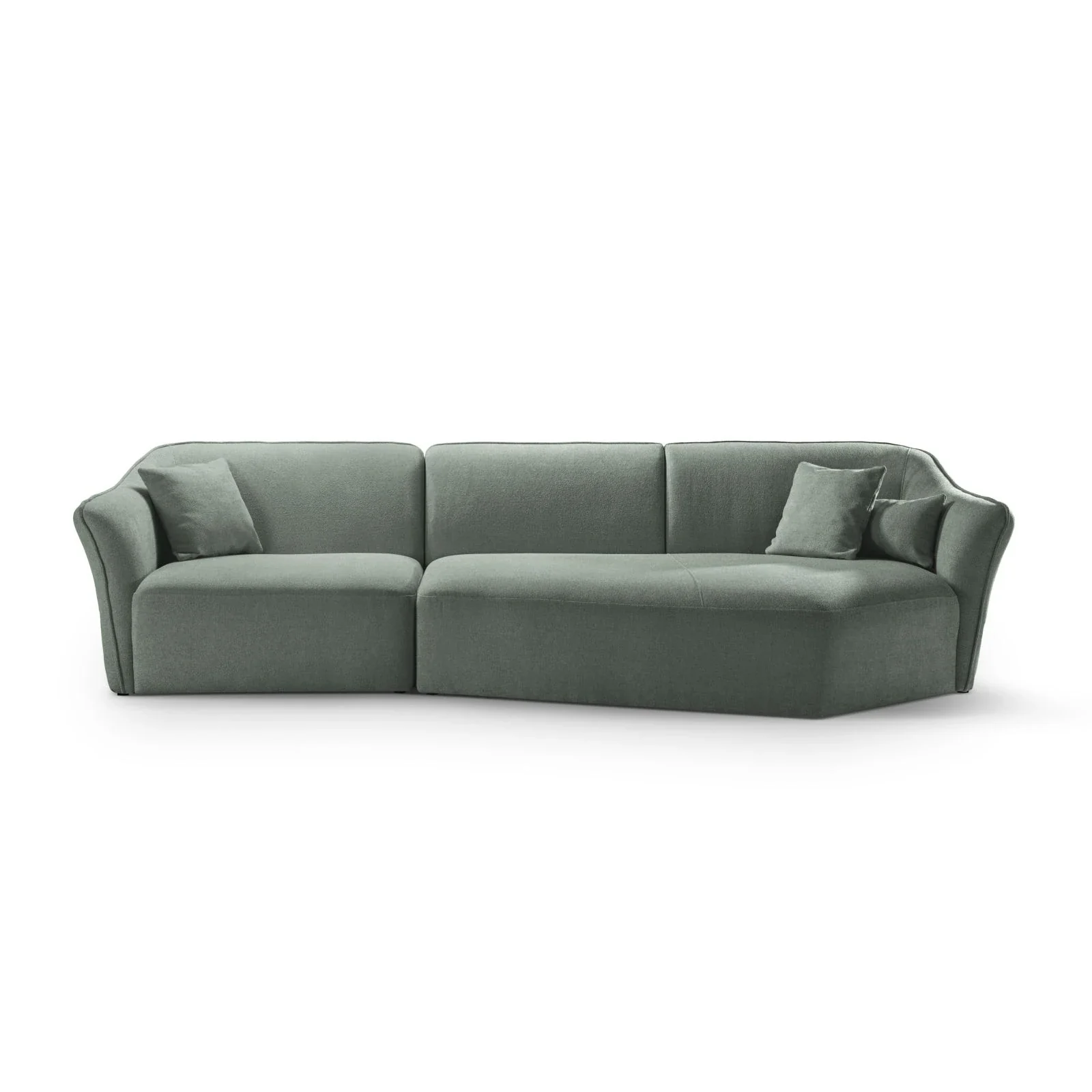 Hailey 5-Sitzer Ecksofa, Rechte Seite, aus Boucle, 292x138 cm - Image 49