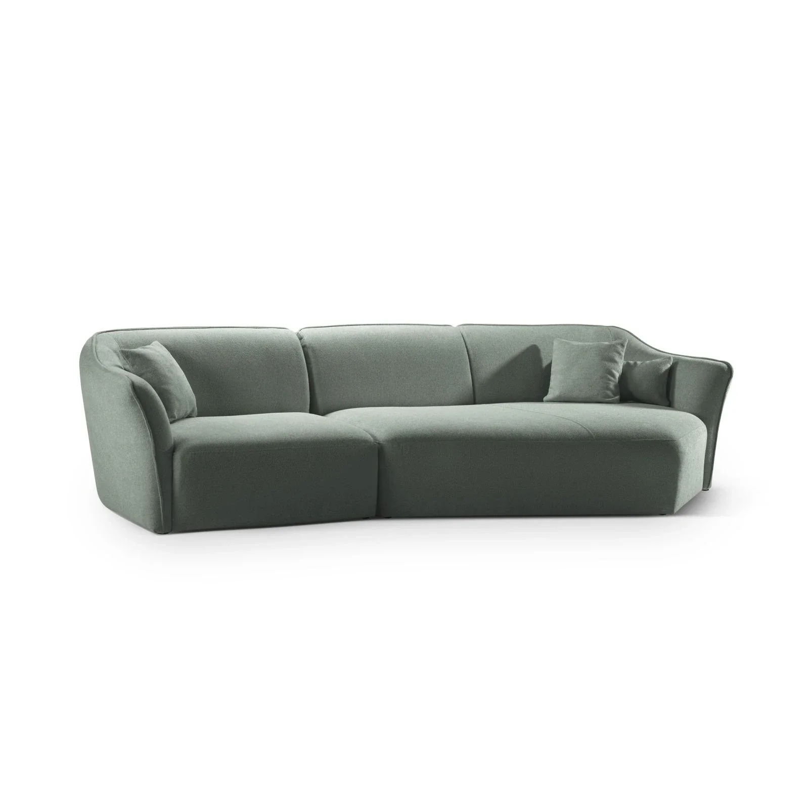 Hailey 5-Sitzer Ecksofa, Rechte Seite, aus Boucle, 292x138 cm - Image 50