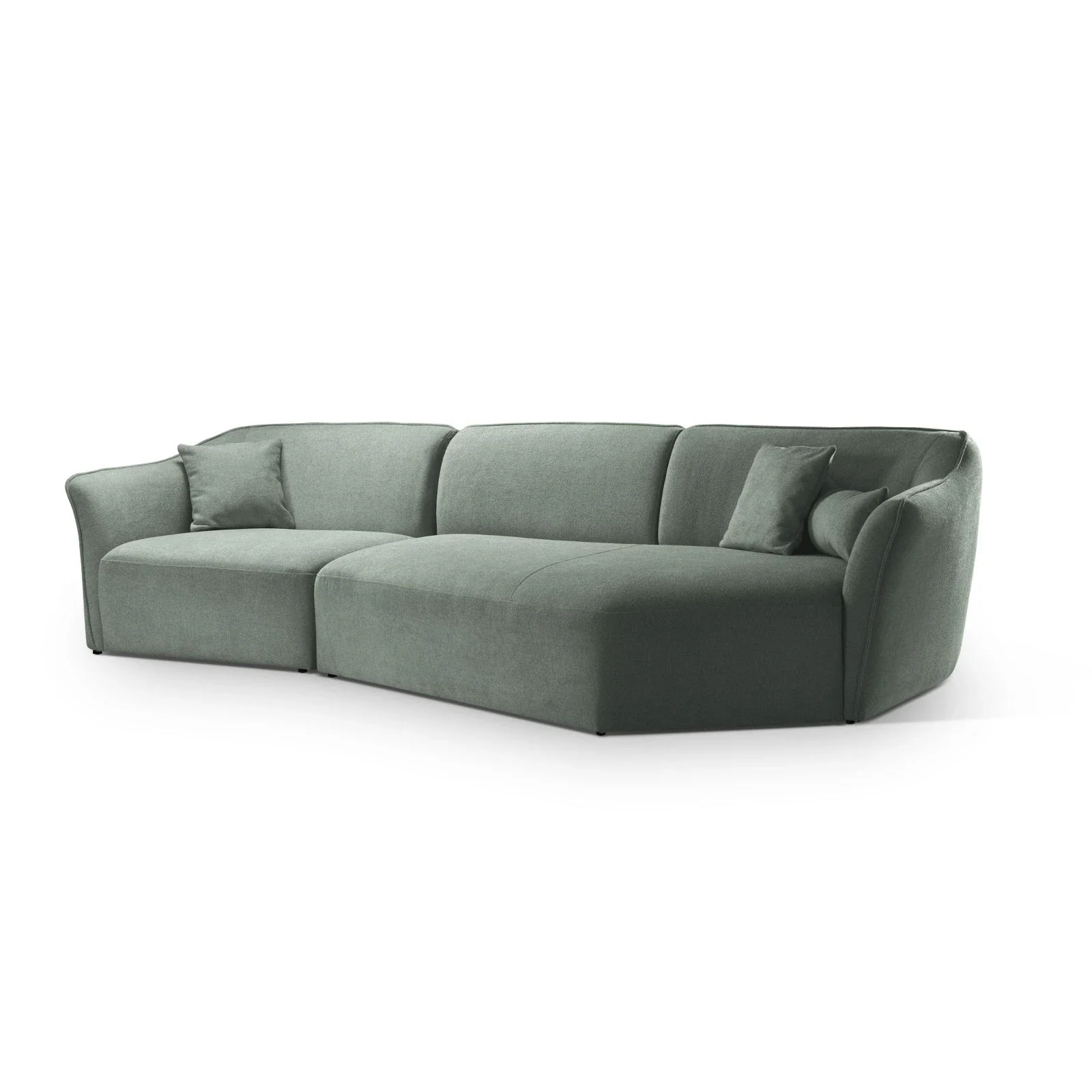 Hailey 5-Sitzer Ecksofa, Rechte Seite, aus Boucle, 292x138 cm - Image 51