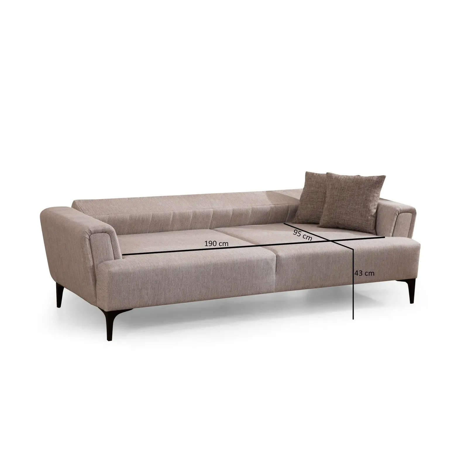 Hamlet 3-Sitzer Schlafsofa, 230x95 cm - Image 9