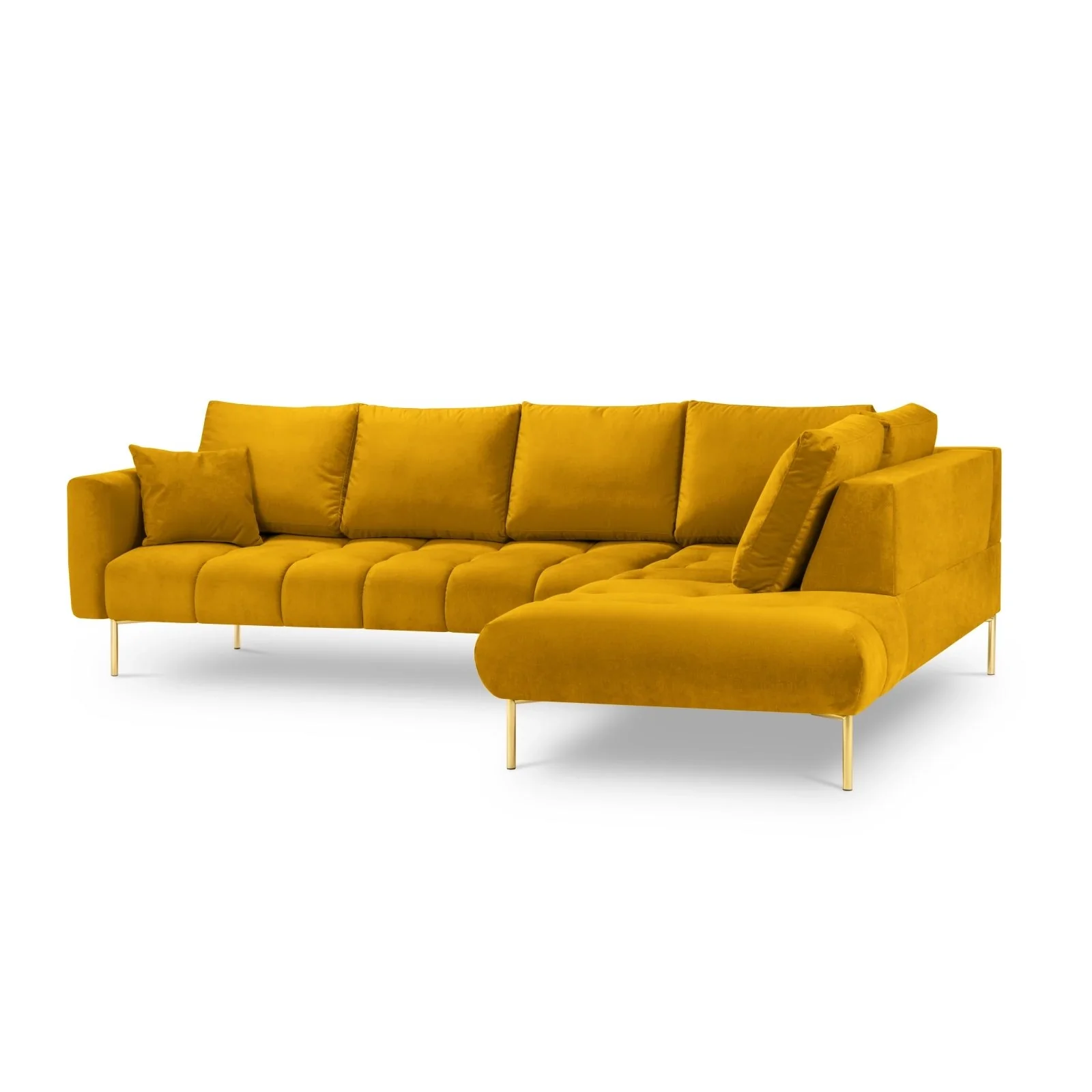 Hastings 5-Sitzer Ecksofa, Rechte Seite, aus Samt, 301x216x75 cm - Image 12