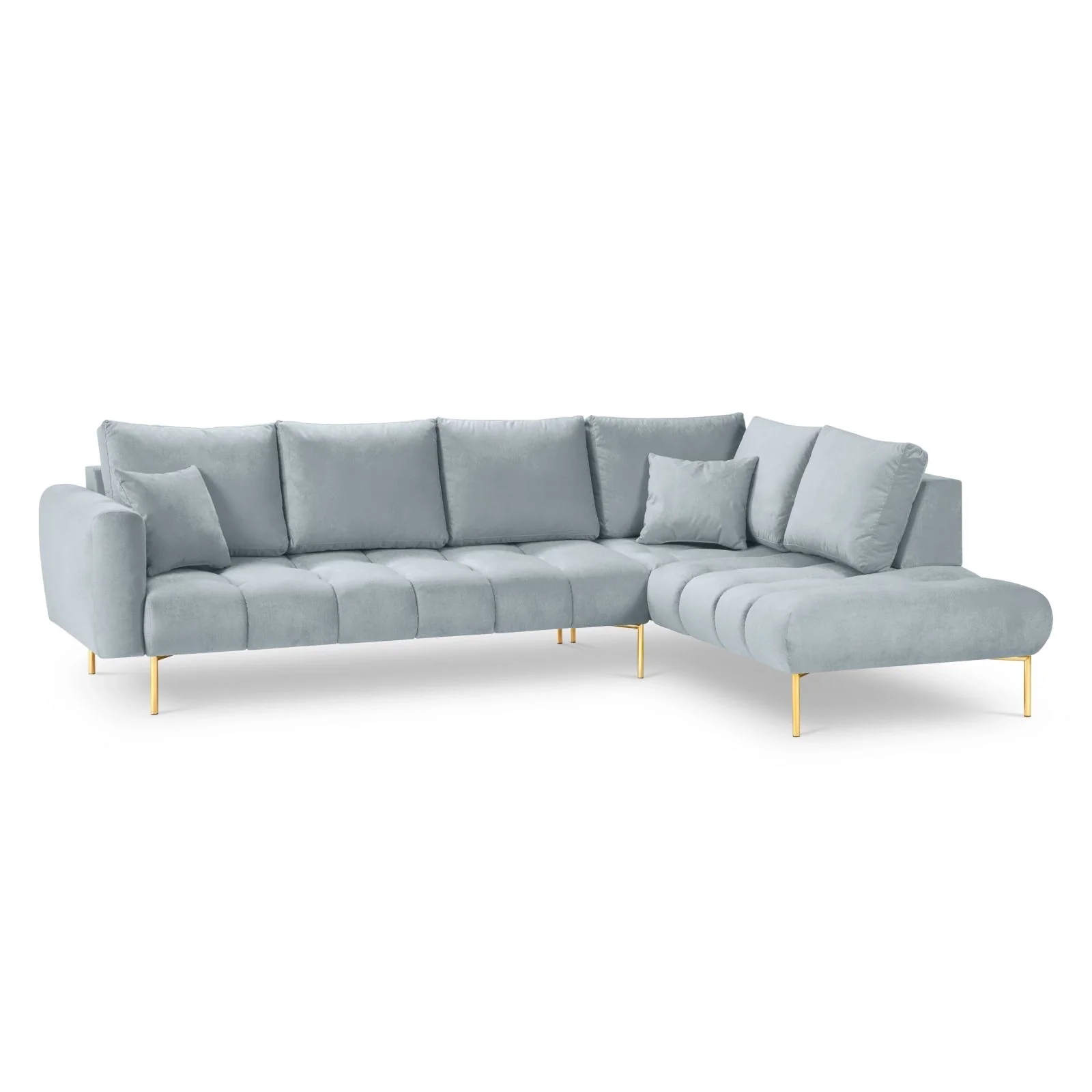 Hastings 5-Sitzer Ecksofa, Rechte Seite, aus Samt, 301x216x75 cm - Image 33