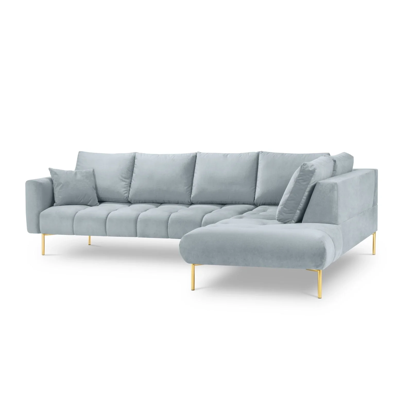 Hastings 5-Sitzer Ecksofa, Rechte Seite, aus Samt, 301x216x75 cm - Image 36
