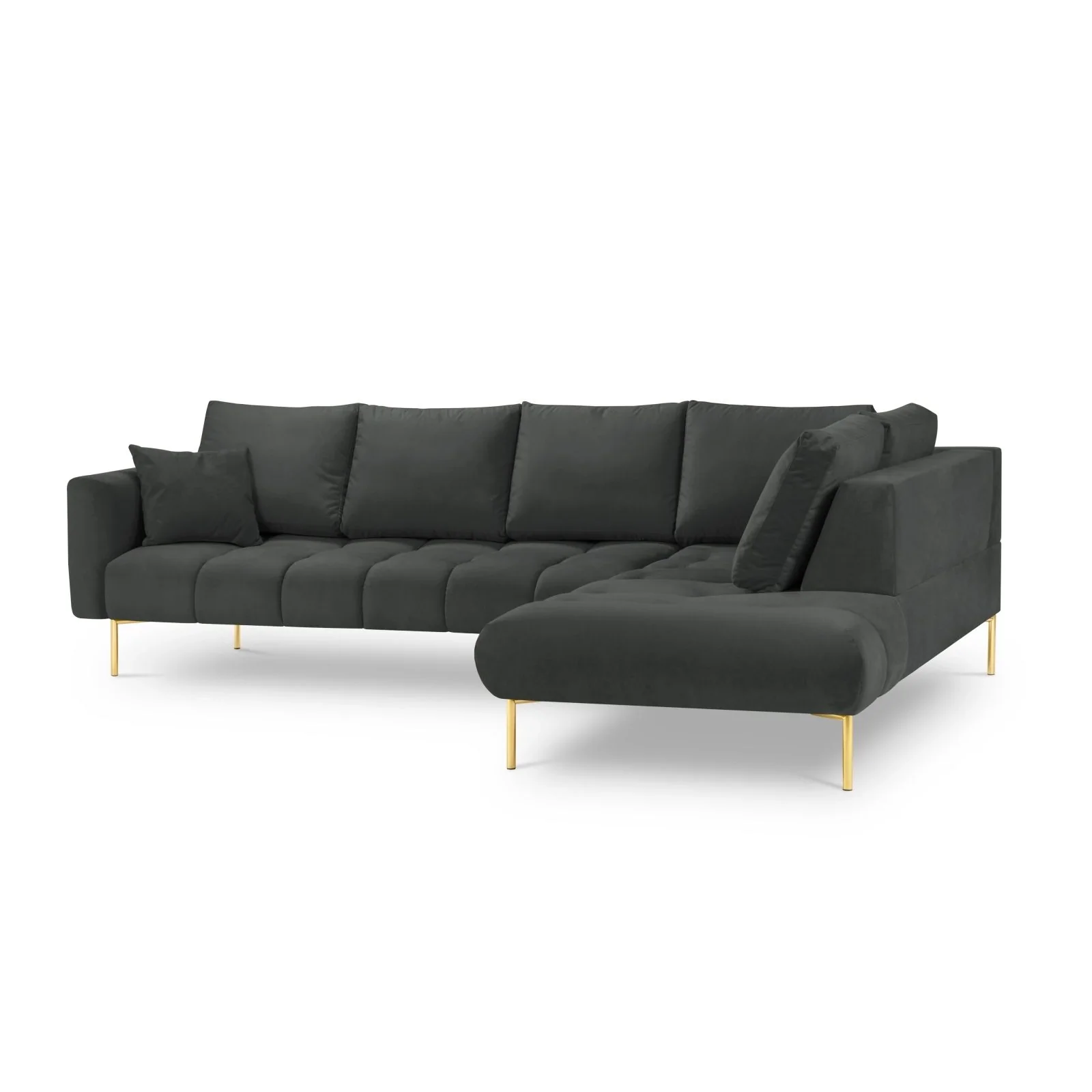 Hastings 5-Sitzer Ecksofa, Rechte Seite, aus Samt, 301x216x75 cm - Image 60