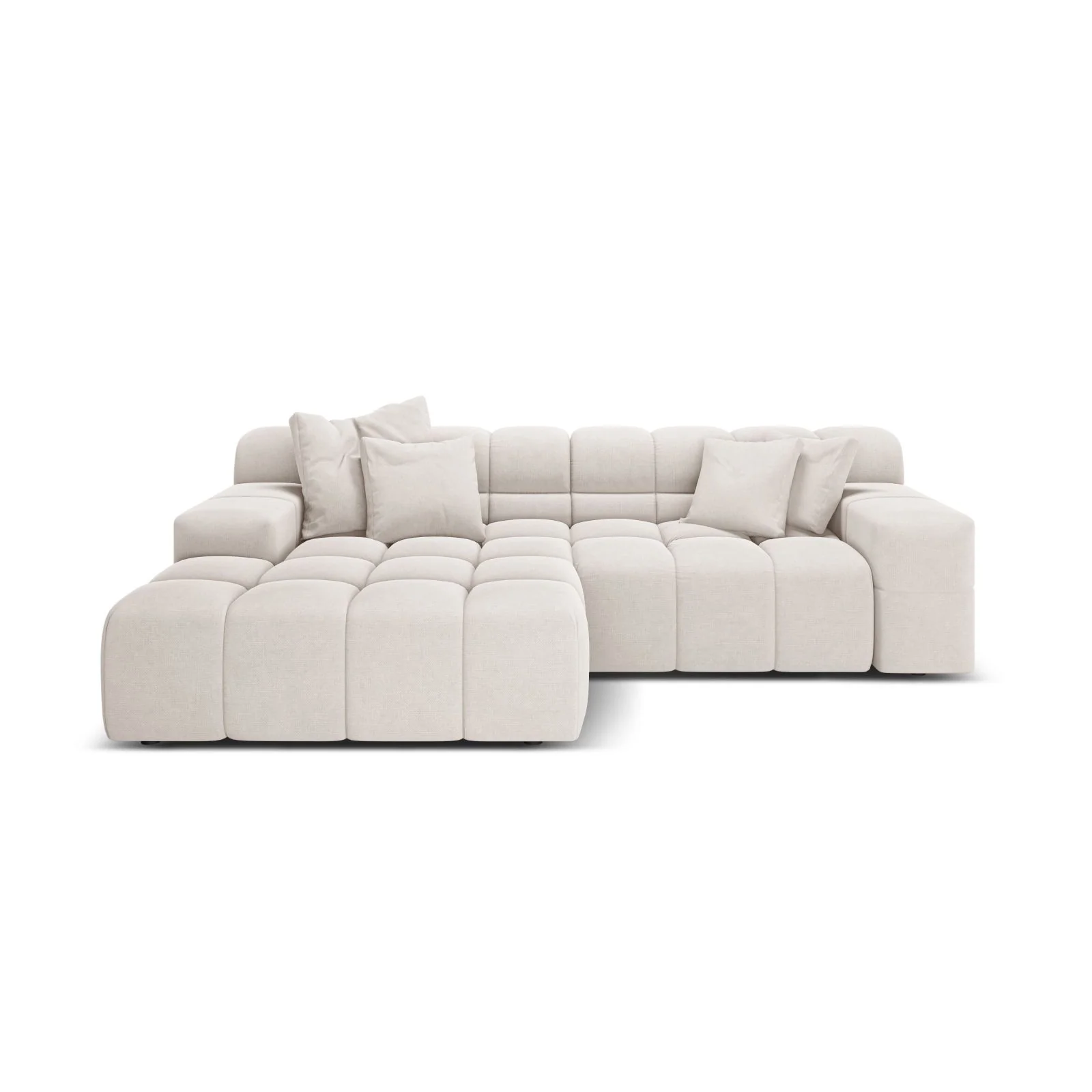 Hawaii 2-Sitzer Ecksofa, Linke Seite, aus Samt oder Strukturstoff, 240x160 cm - Image 37