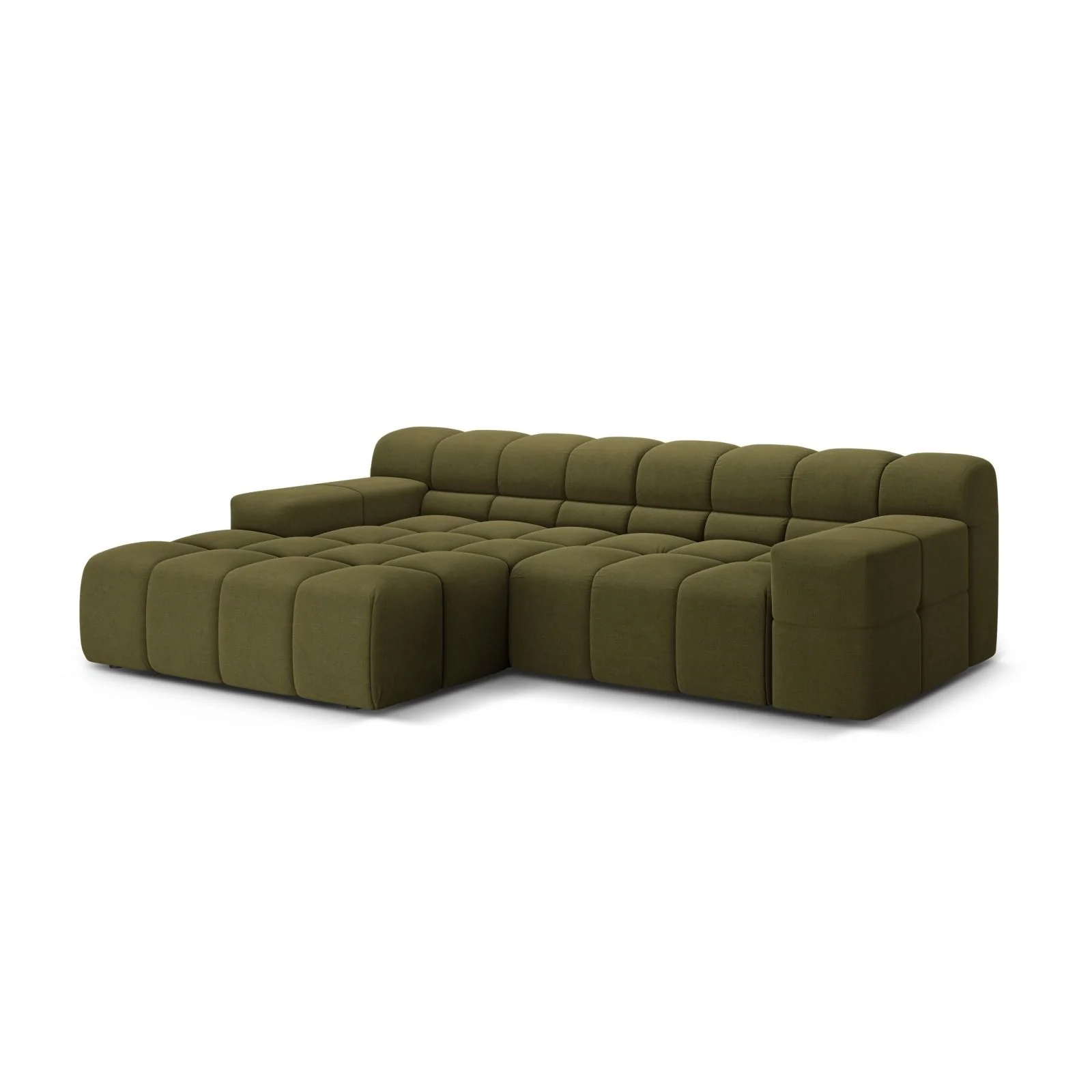 Hawaii 2-Sitzer Ecksofa, Linke Seite, aus Samt oder Strukturstoff, 240x160 cm - Image 52