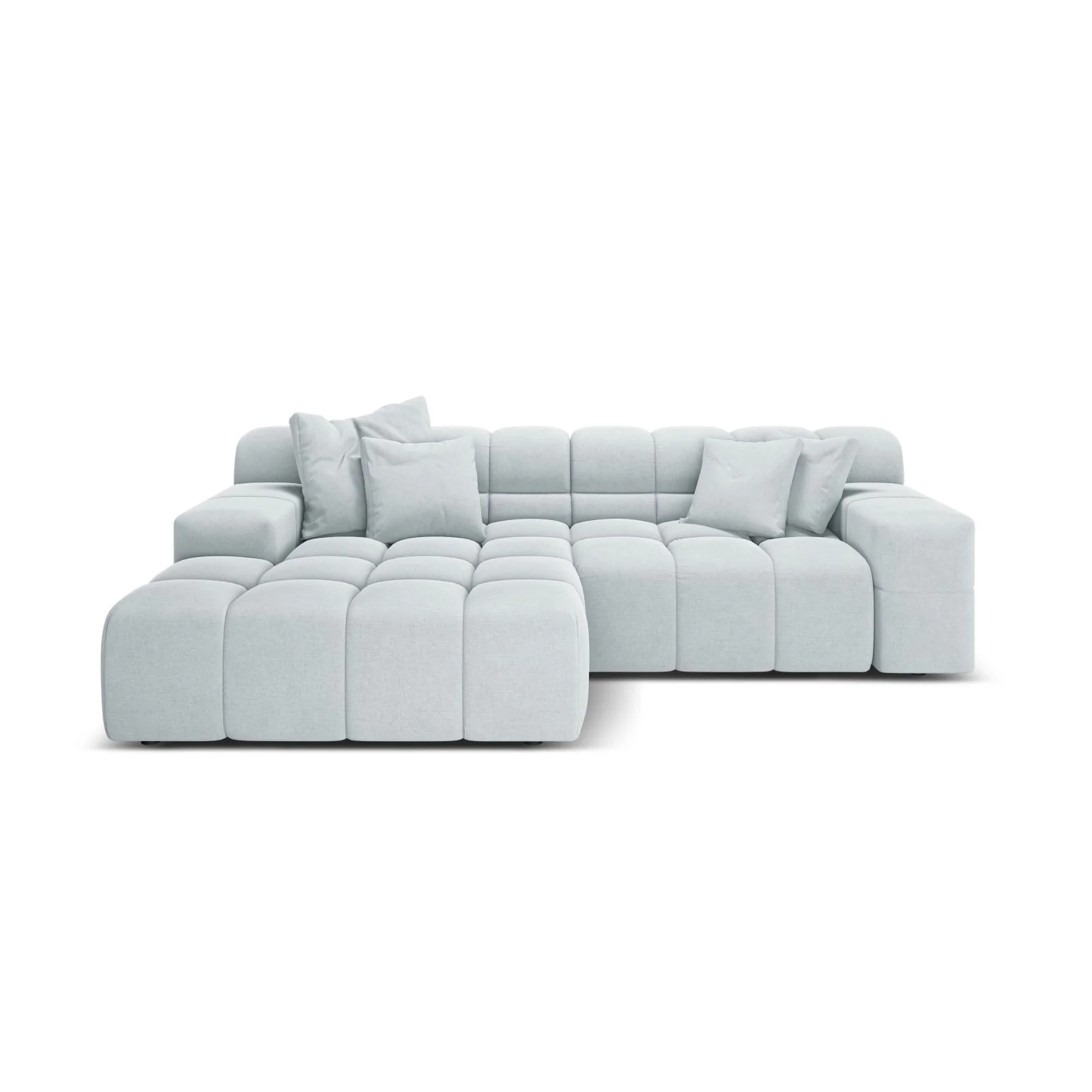 Hawaii 2-Sitzer Ecksofa, Linke Seite, aus Samt oder Strukturstoff, 240x160 cm - Image 61