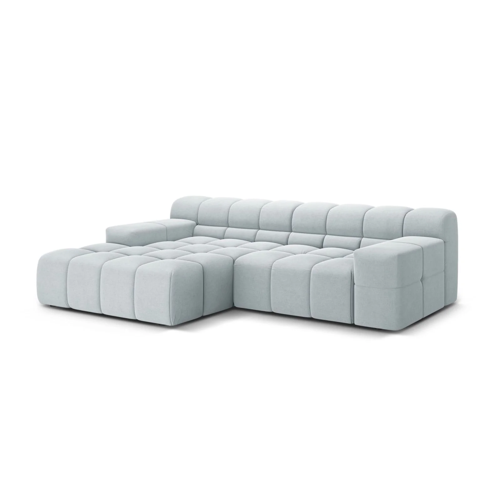 Hawaii 2-Sitzer Ecksofa, Linke Seite, aus Samt oder Strukturstoff, 240x160 cm - Image 64