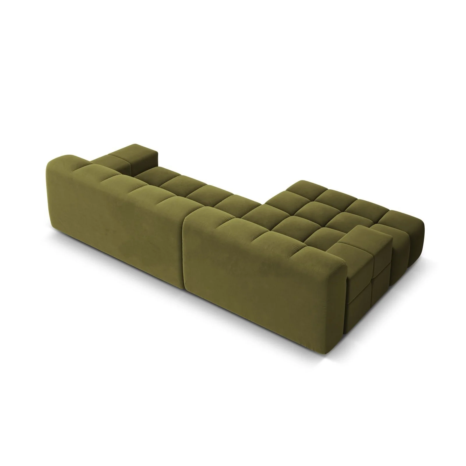 Hawaii 3-Sitzer Ecksofa, Linke Seite, aus Samt oder Strukturstoff, 270x160x75 cm - Image 29