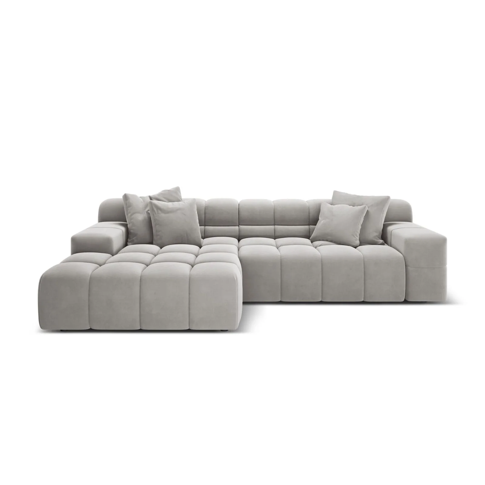 Hawaii 3-Sitzer Ecksofa, Linke Seite, aus Samt oder Strukturstoff, 270x160x75 cm - Image 31