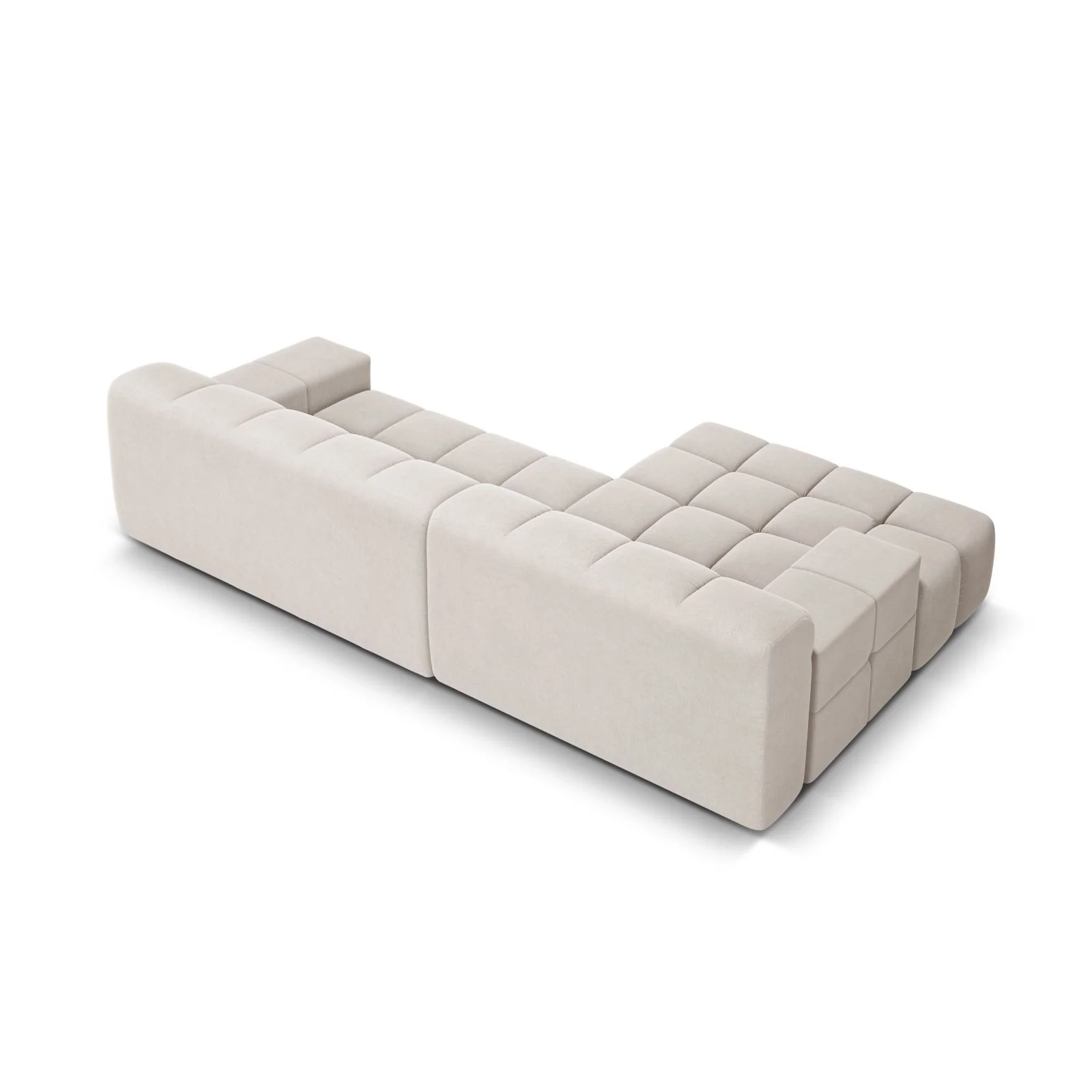Hawaii 3-Sitzer Ecksofa, Linke Seite, aus Samt oder Strukturstoff, 270x160x75 cm - Image 41
