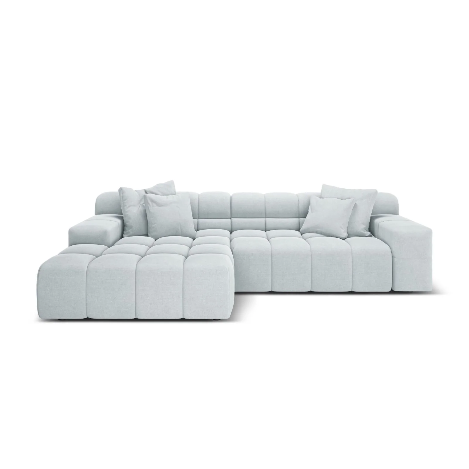 Hawaii 3-Sitzer Ecksofa, Linke Seite, aus Samt oder Strukturstoff, 270x160x75 cm - Image 61
