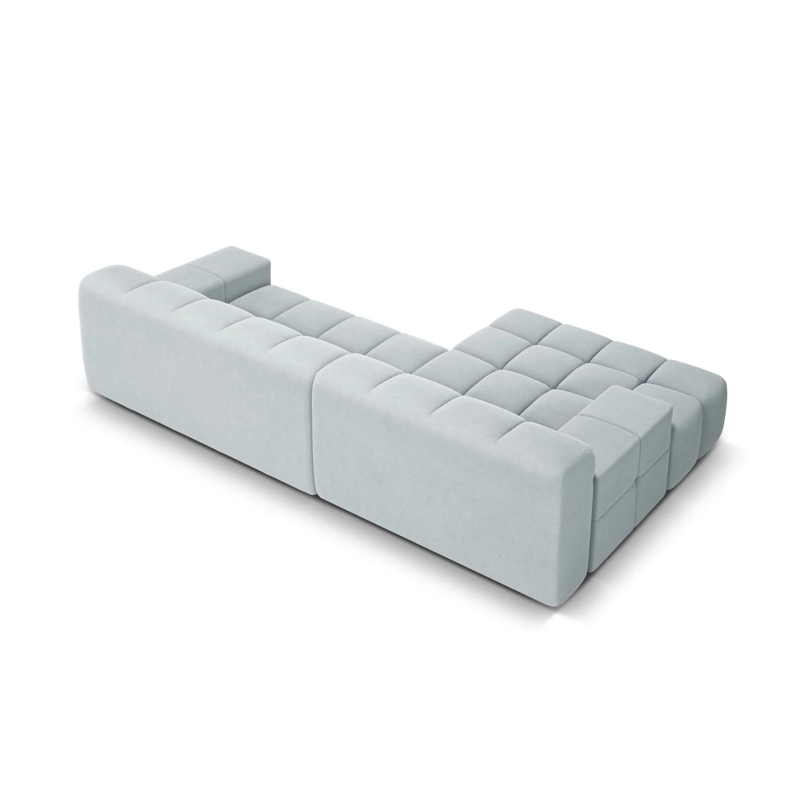 Hawaii 3-Sitzer Ecksofa, Linke Seite, aus Samt oder Strukturstoff, 270x160x75 cm - Image 65