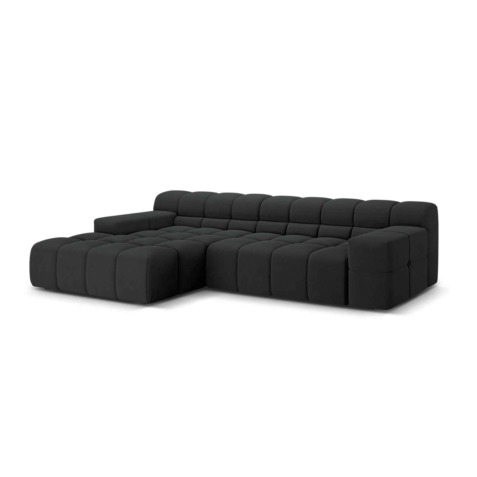 Hawaii 3-Sitzer Ecksofa, Linke Seite, aus Samt oder Strukturstoff, 270x160x75 cm - Image 70