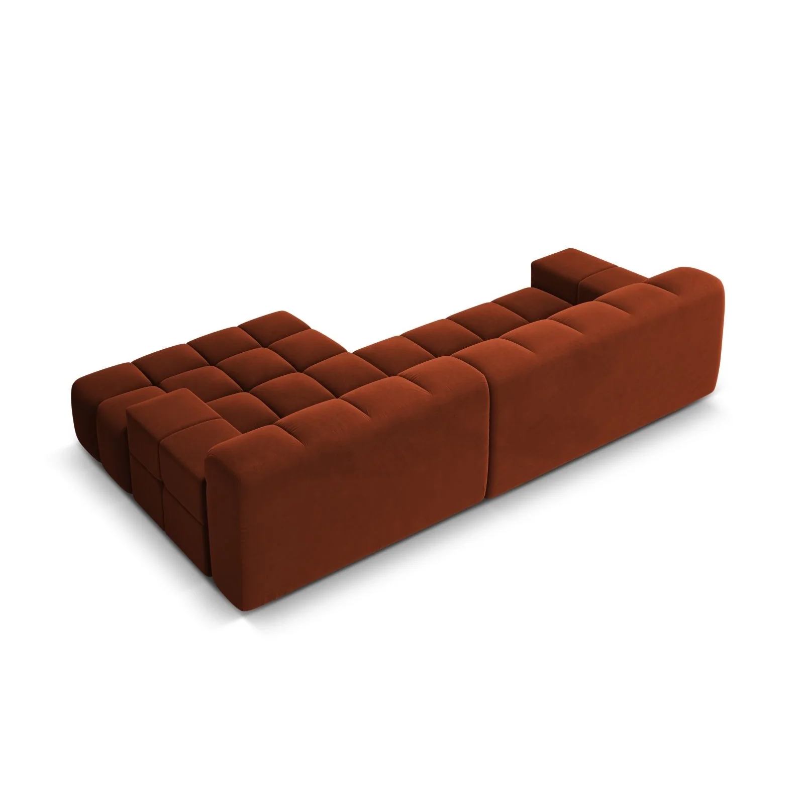 Hawaii 3-Sitzer Ecksofa, Rechte Seite, aus Samt oder Strukturstoff, 270x160x75 cm - Image 11