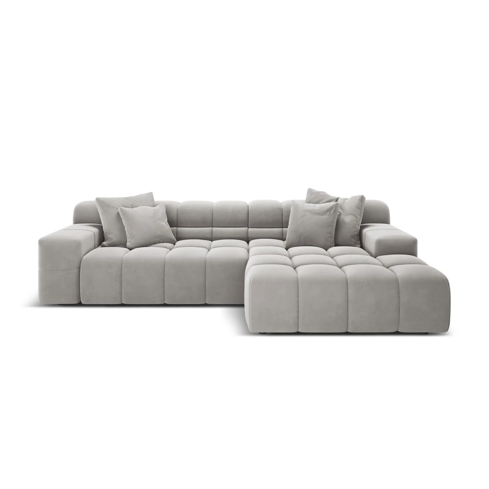 Hawaii 3-Sitzer Ecksofa, Rechte Seite, aus Samt oder Strukturstoff, 270x160x75 cm - Image 31