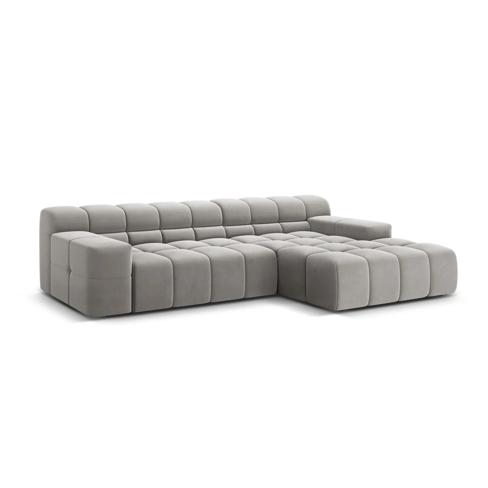Hawaii 3-Sitzer Ecksofa, Rechte Seite, aus Samt oder Strukturstoff, 270x160x75 cm - Image 34