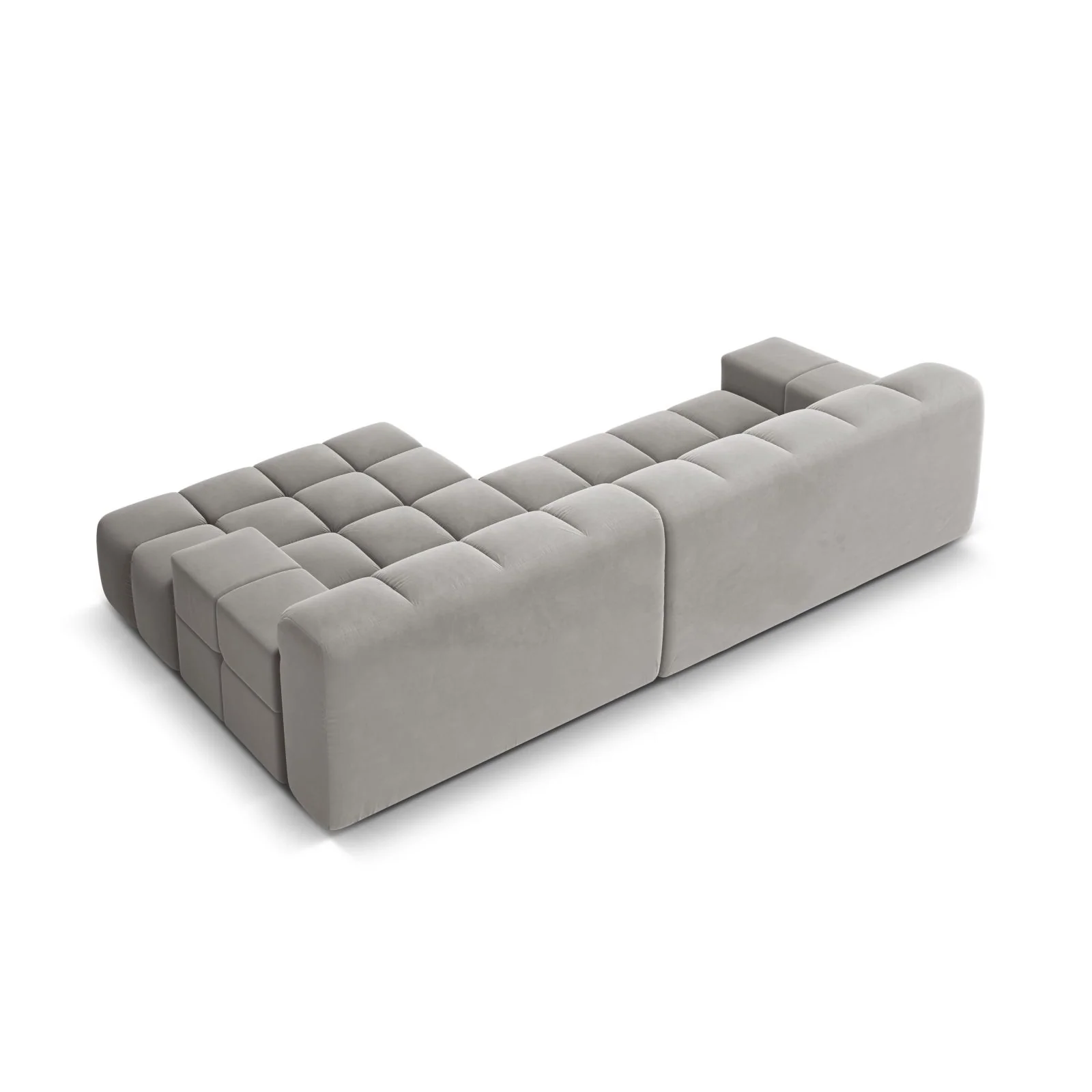 Hawaii 3-Sitzer Ecksofa, Rechte Seite, aus Samt oder Strukturstoff, 270x160x75 cm - Image 35