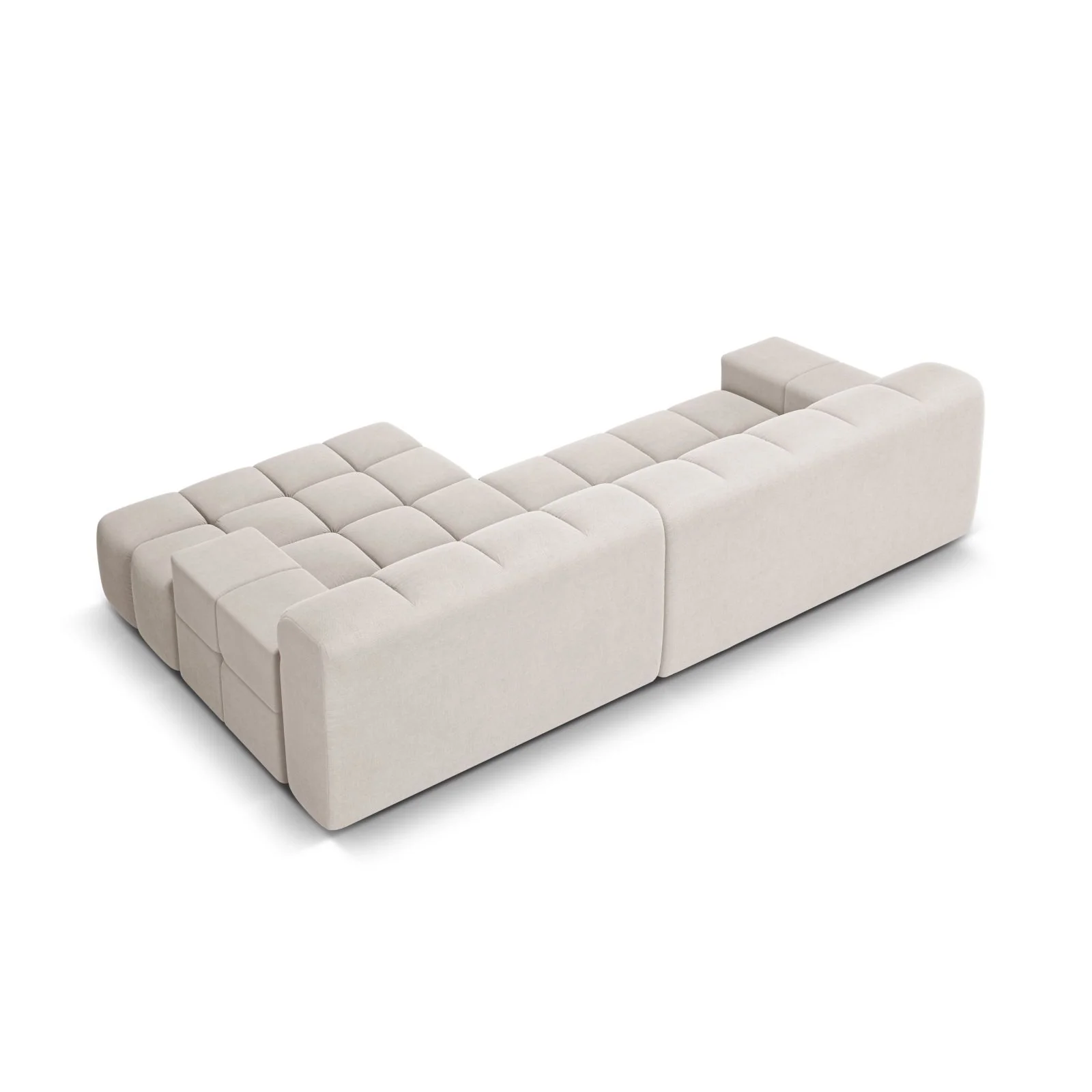Hawaii 3-Sitzer Ecksofa, Rechte Seite, aus Samt oder Strukturstoff, 270x160x75 cm - Image 41