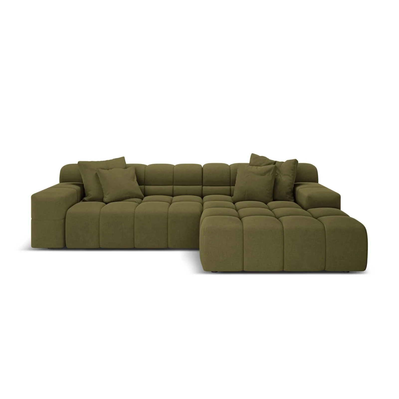 Hawaii 3-Sitzer Ecksofa, Rechte Seite, aus Samt oder Strukturstoff, 270x160x75 cm - Image 49