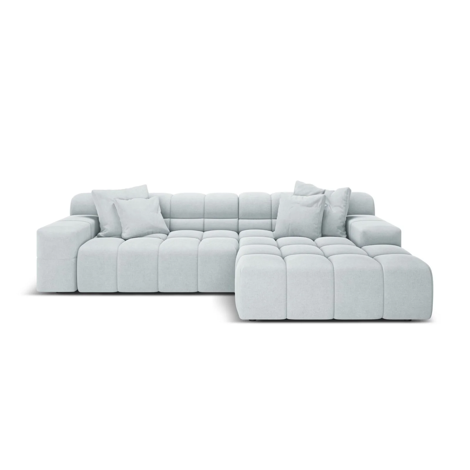 Hawaii 3-Sitzer Ecksofa, Rechte Seite, aus Samt oder Strukturstoff, 270x160x75 cm - Image 61