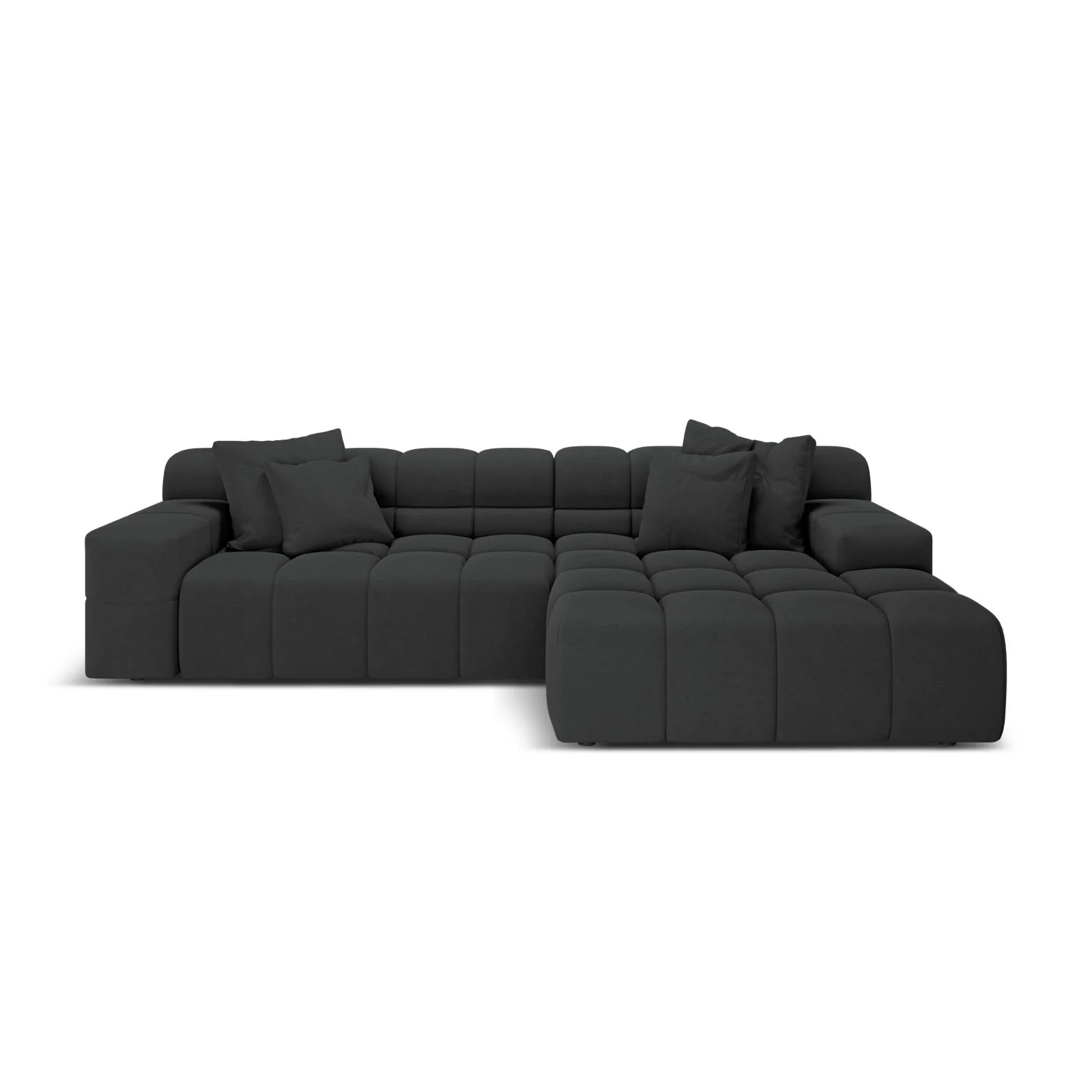 Hawaii 3-Sitzer Ecksofa, Rechte Seite, aus Samt oder Strukturstoff, 270x160x75 cm - Image 67