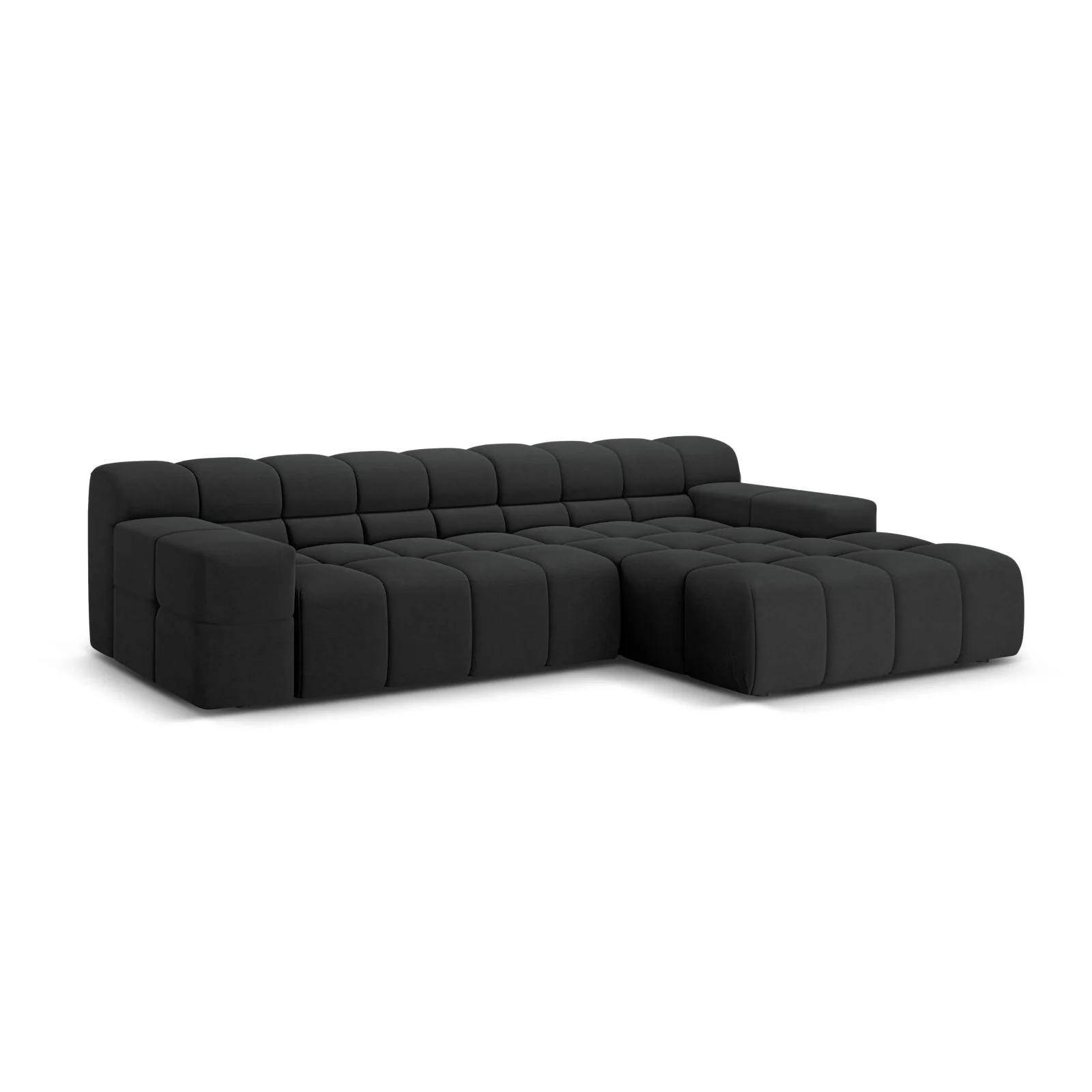 Hawaii 3-Sitzer Ecksofa, Rechte Seite, aus Samt oder Strukturstoff, 270x160x75 cm - Image 70